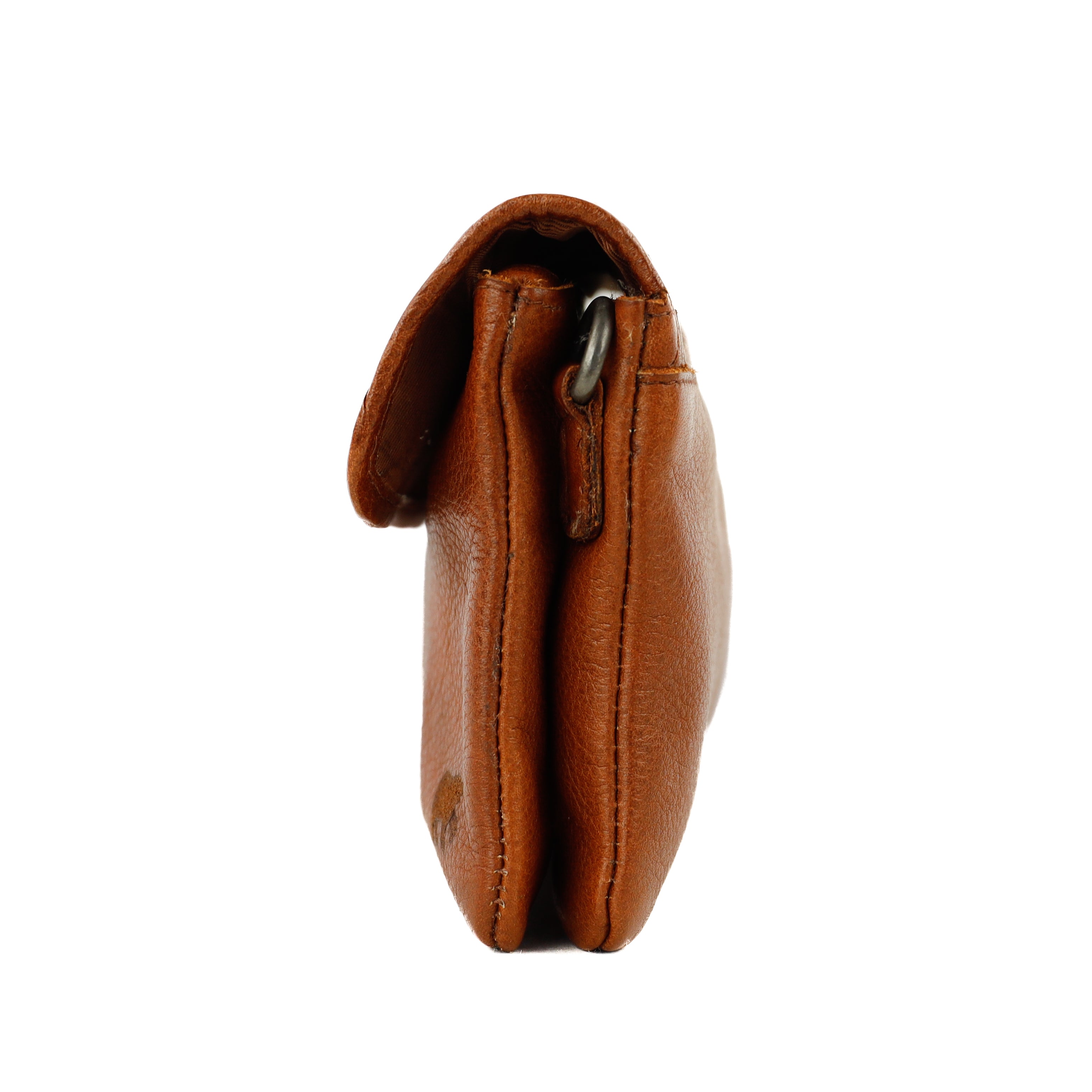 Clutch/Mini-Umhängetasche „Valentina“ Cognac