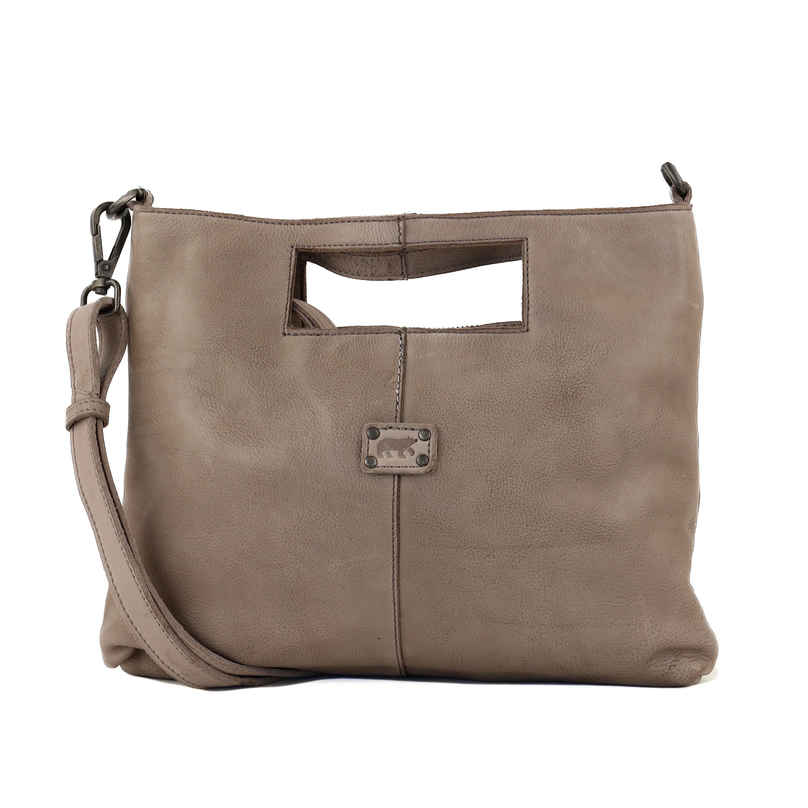 Clutch-/Umhängetasche 'Feline' Taupe