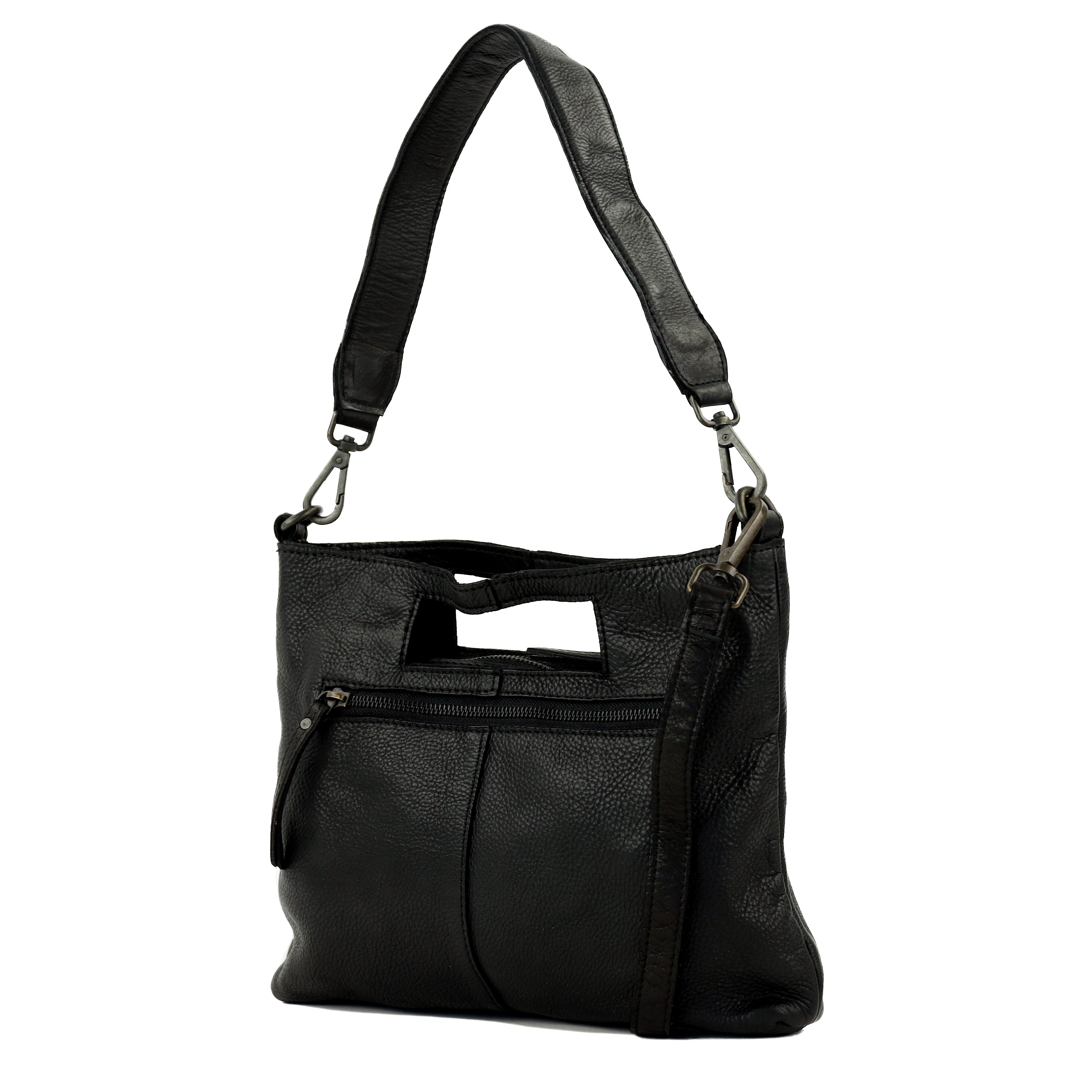 Clutch/Umhängetasche 'Feline' Schwarz