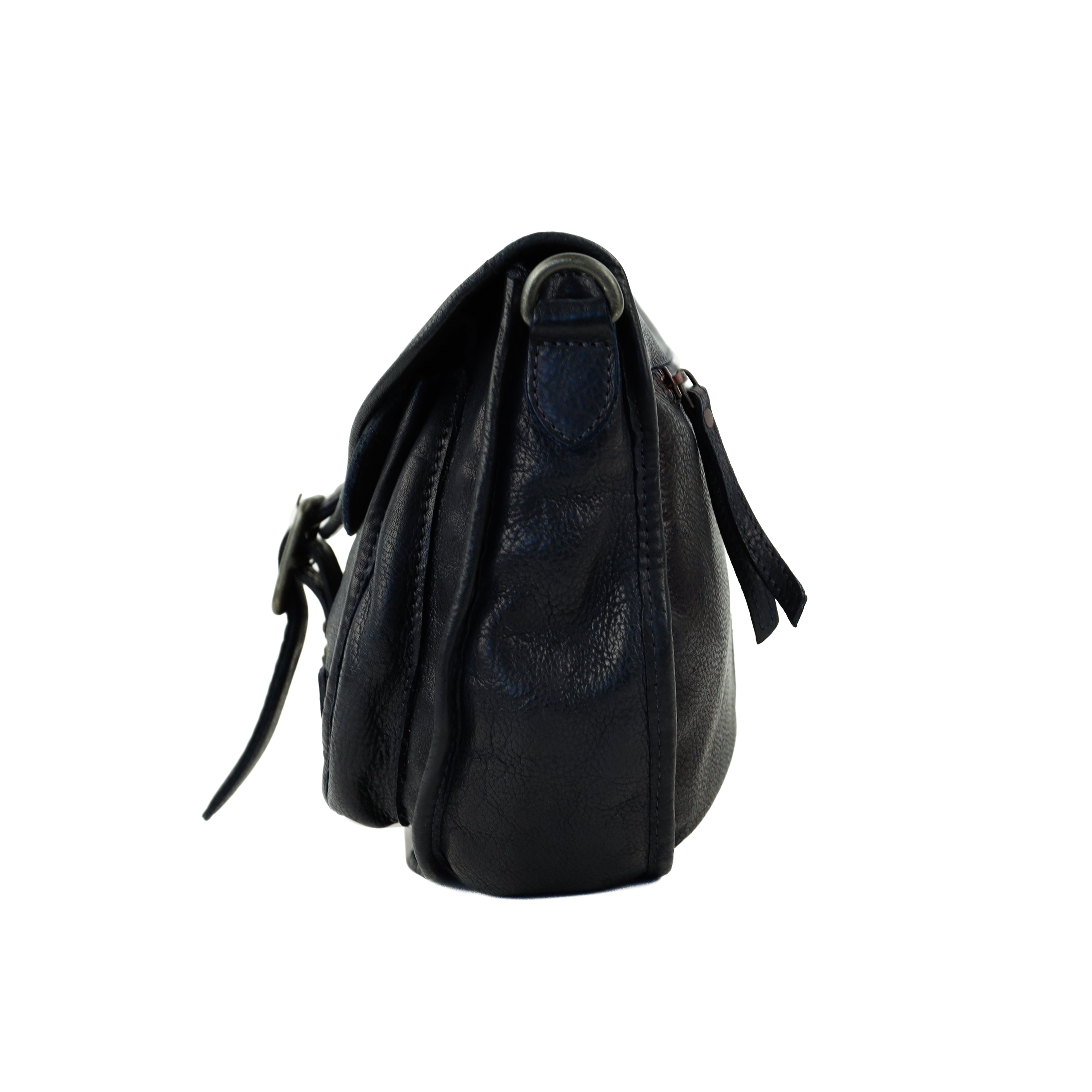 Umhängetasche mit Klappe 'Roxanne' Navy