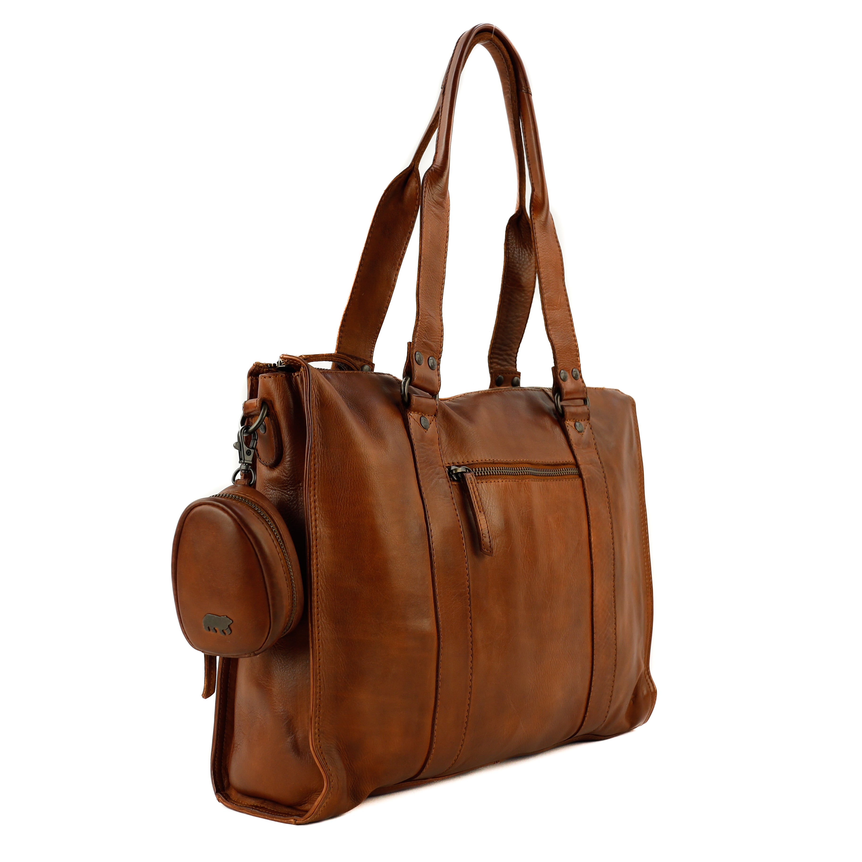 Bag Charm/Etui 'Fieke' Cognac