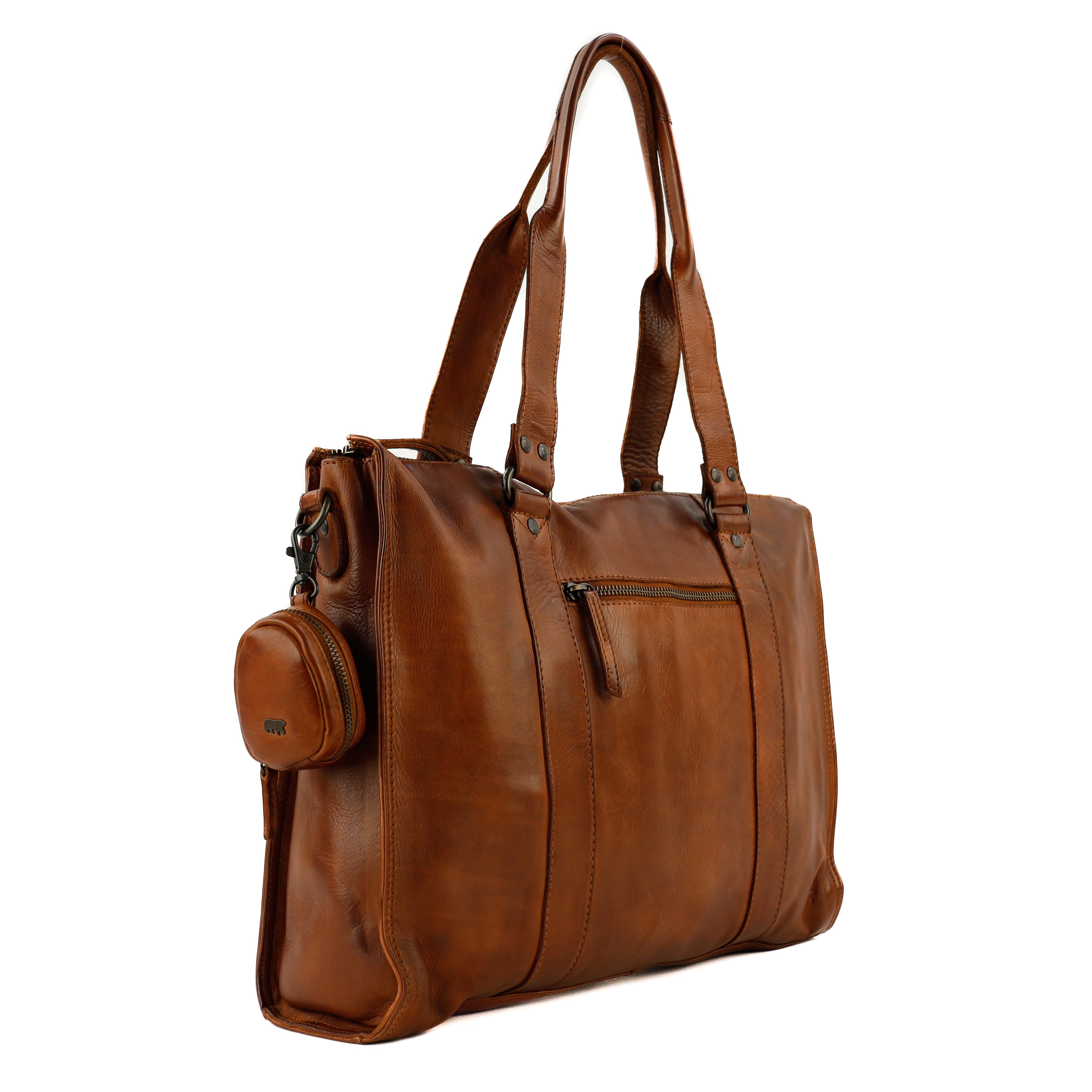 Bag Charm/Etui 'Fieke' Cognac