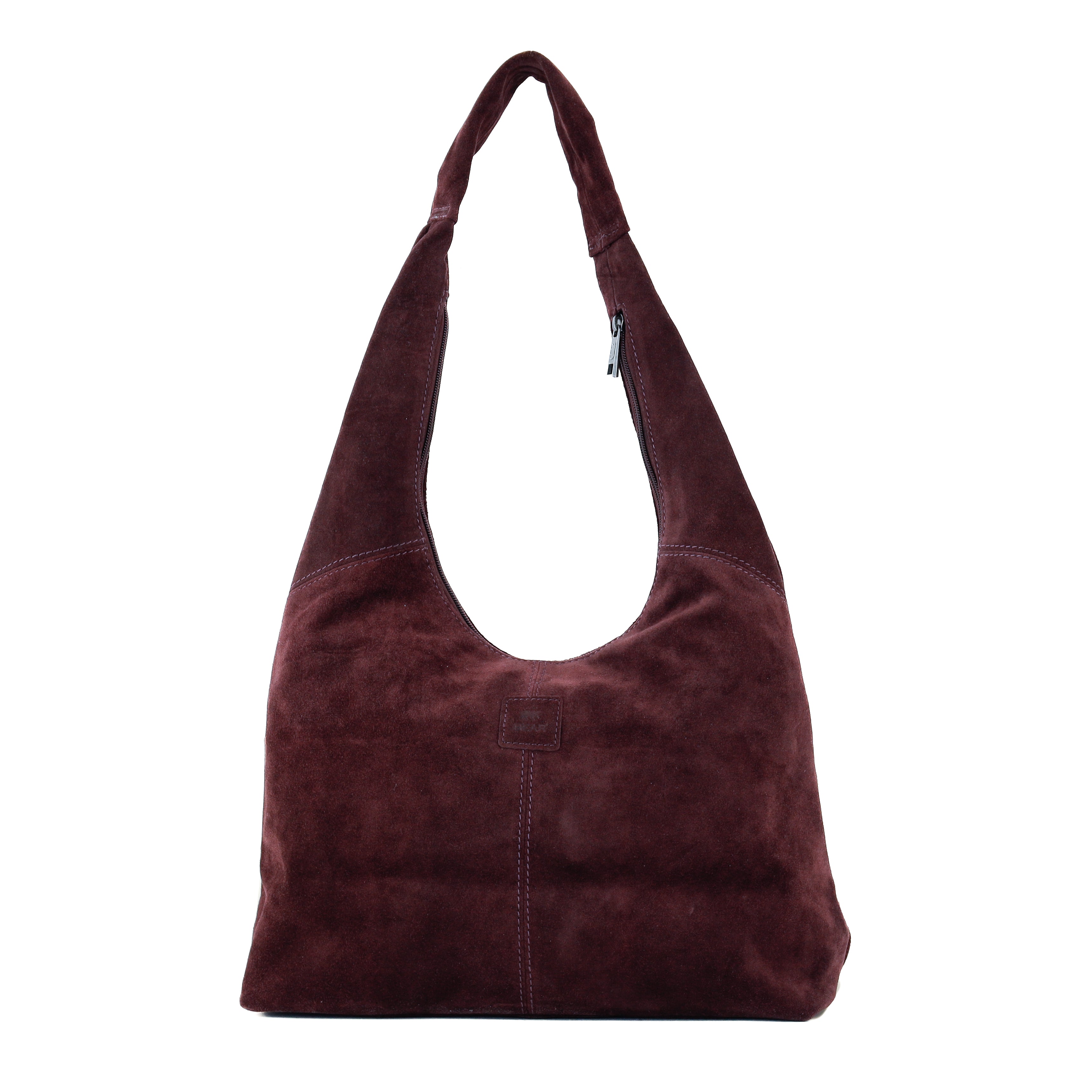 Velours Shopper/Beuteltasche 'Pauline' Bordeaux