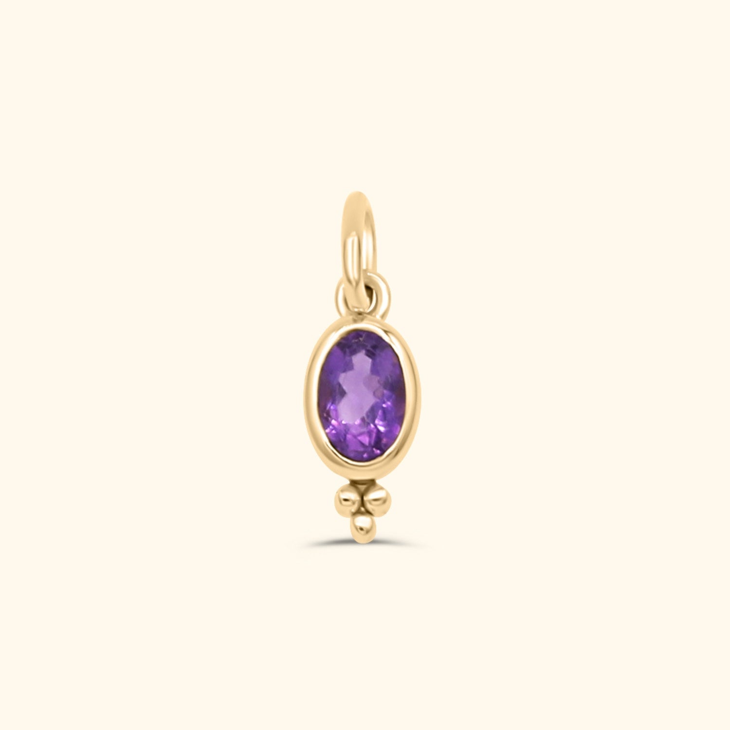 Birthstone Ketting | Gold plated brass
