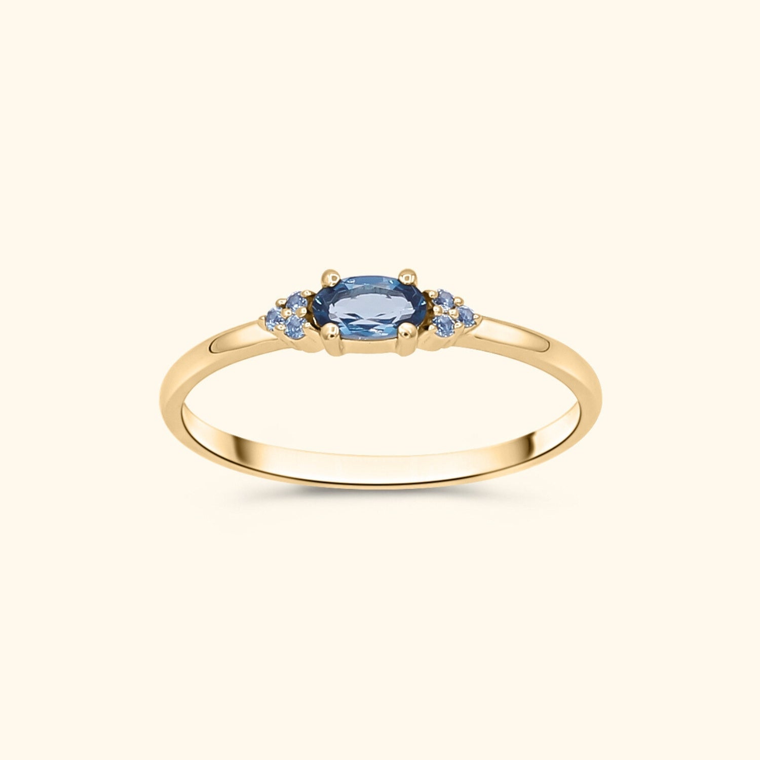 Essi London Blue Topaz ring | 14K