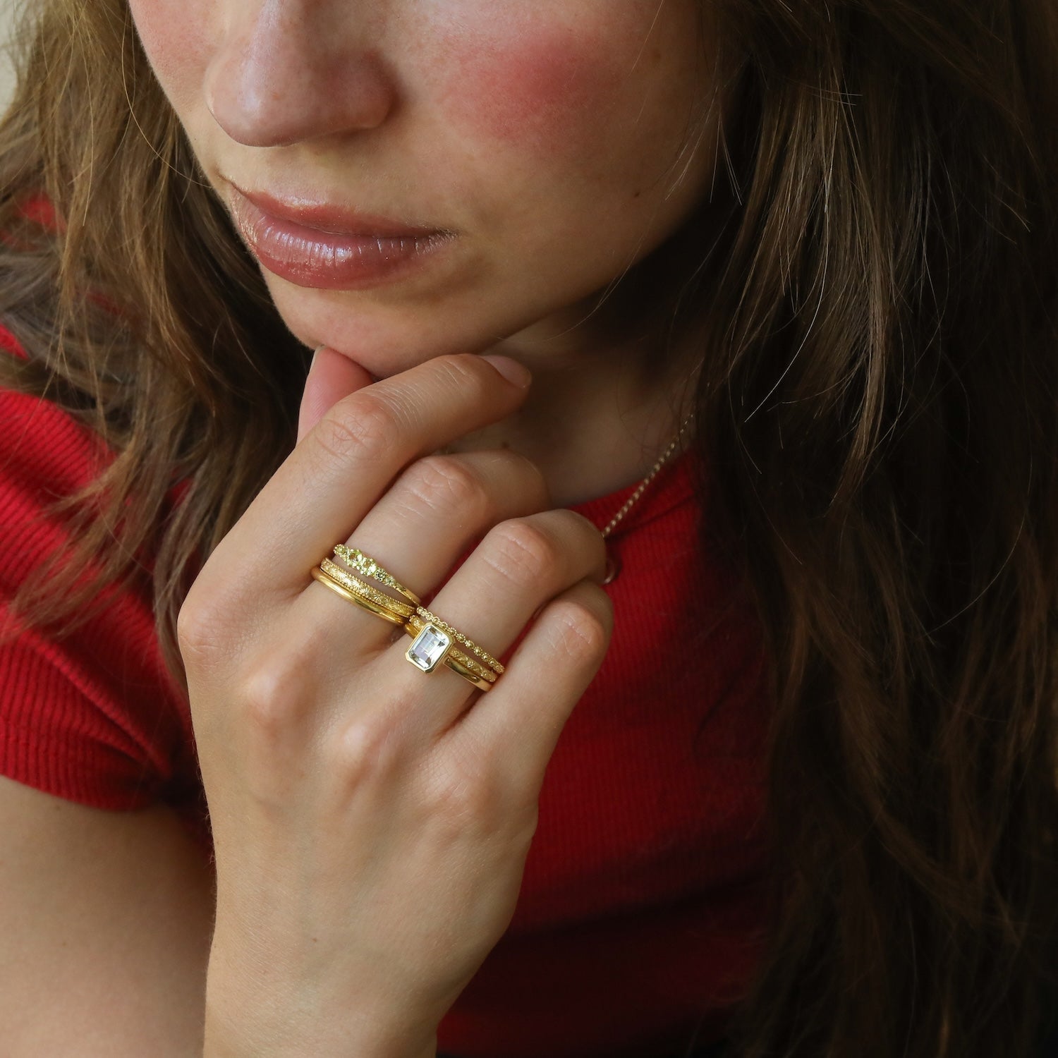 Mosa Green Amethyst ring