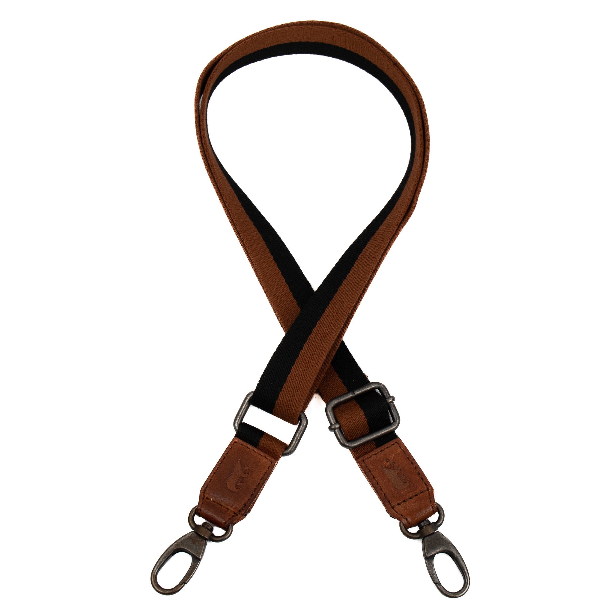 Bag Strap 'Micky' Cognac/Schwarz
