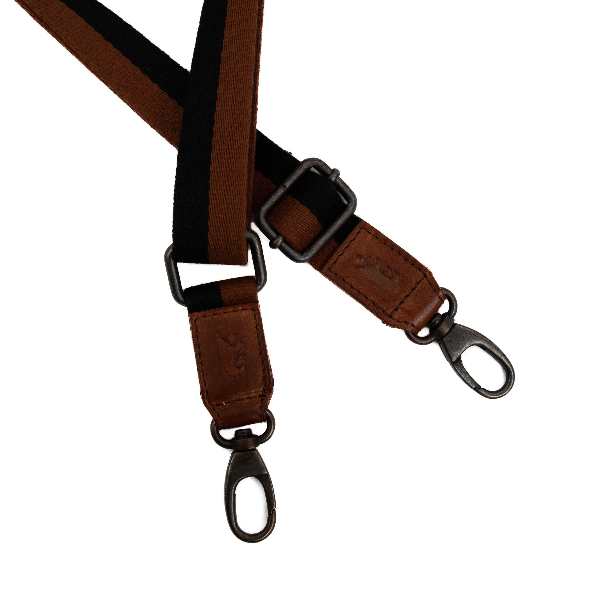 Bag Strap 'Micky' Cognac/Schwarz