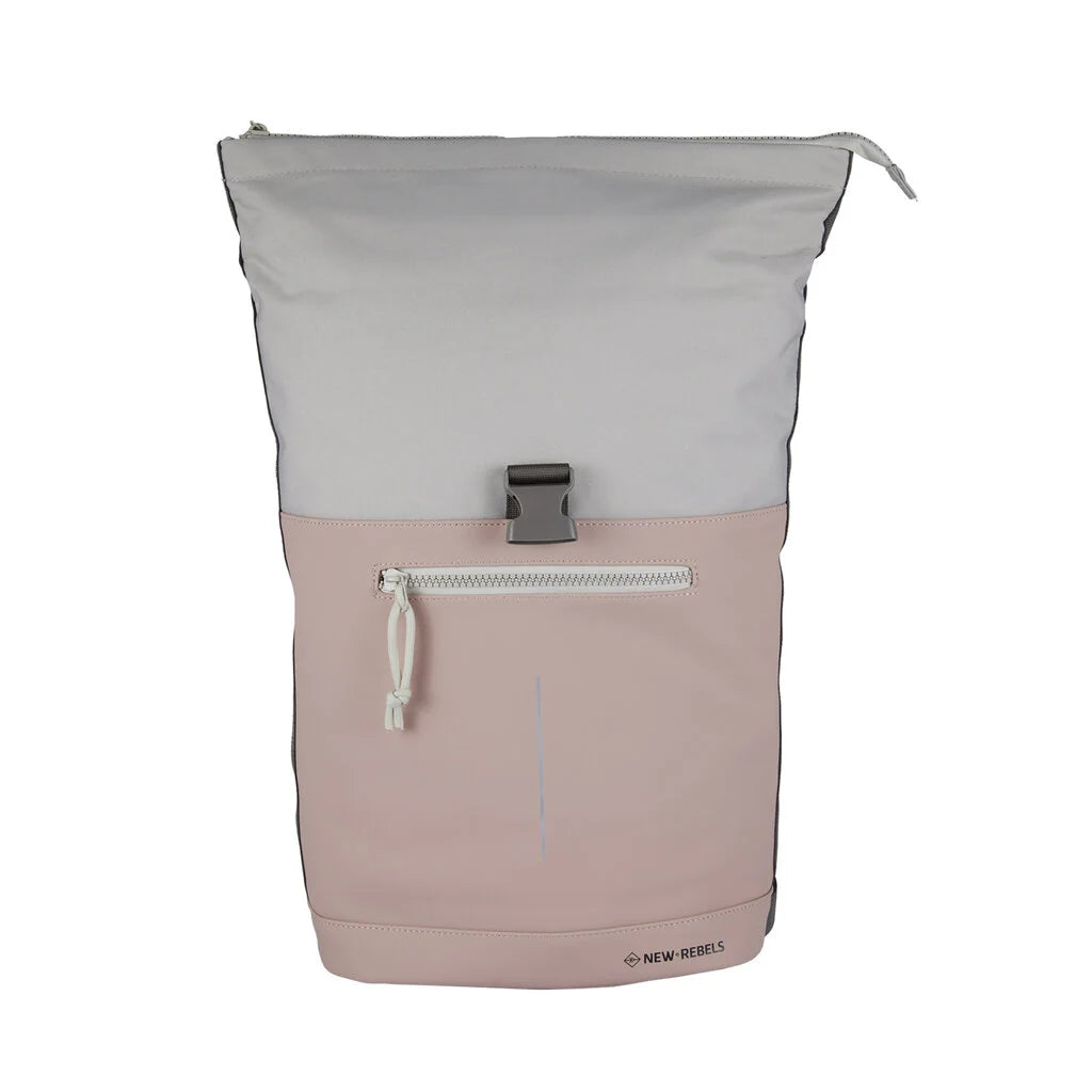 Wasserabweisender Rucksack 'Mart' Rosa/Beige 16L