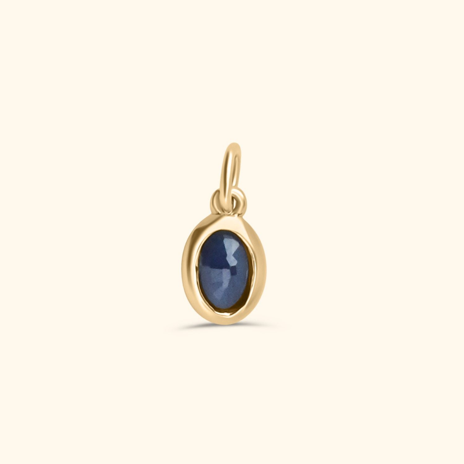 Saffier Birthstone Hanger September | 14K Goud
