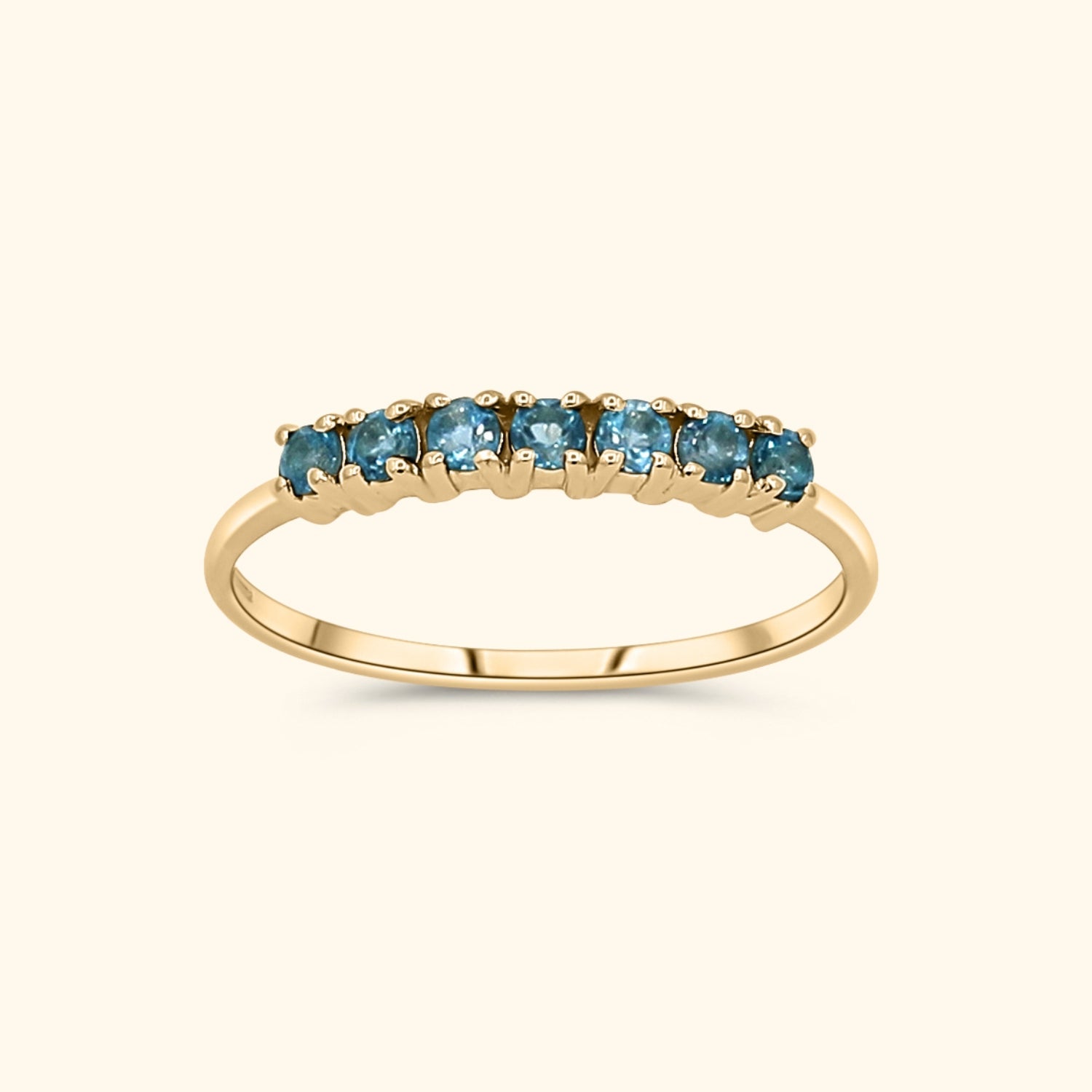Tara London Blue Topaz ring | 9K