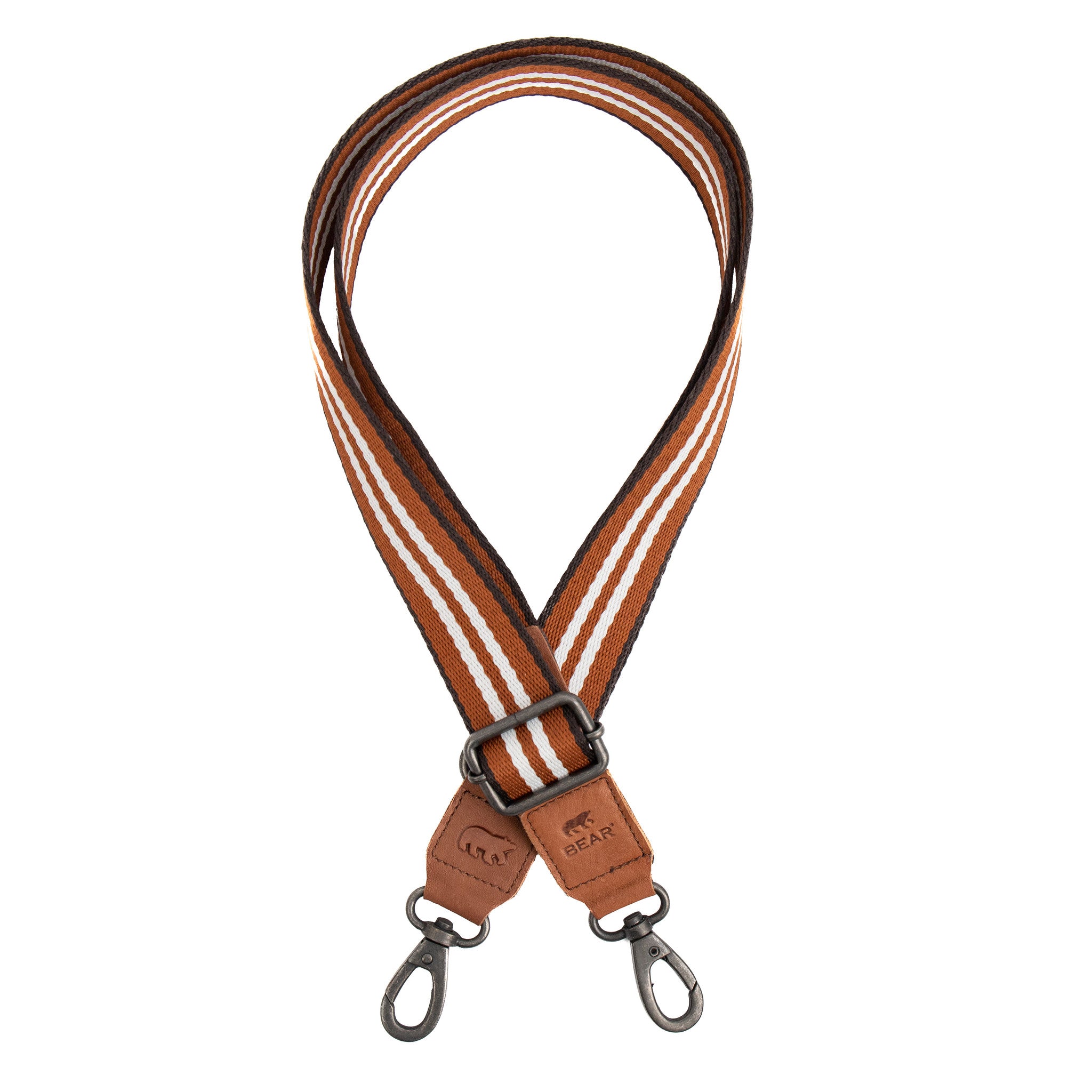 Bag Strap 'Puck' Cognac/Weiß