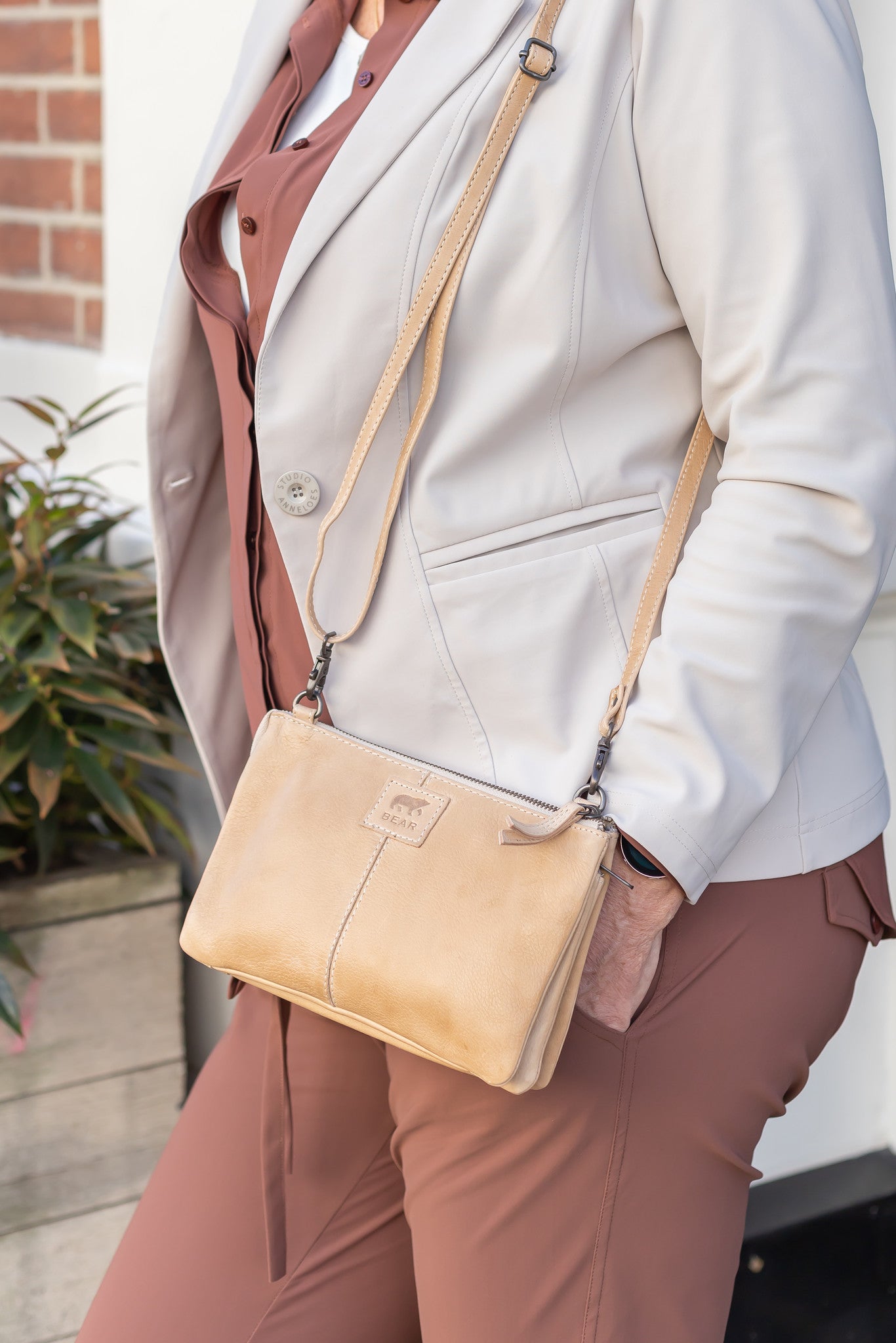 Portemonnaie Tasche 'Uma' Beige