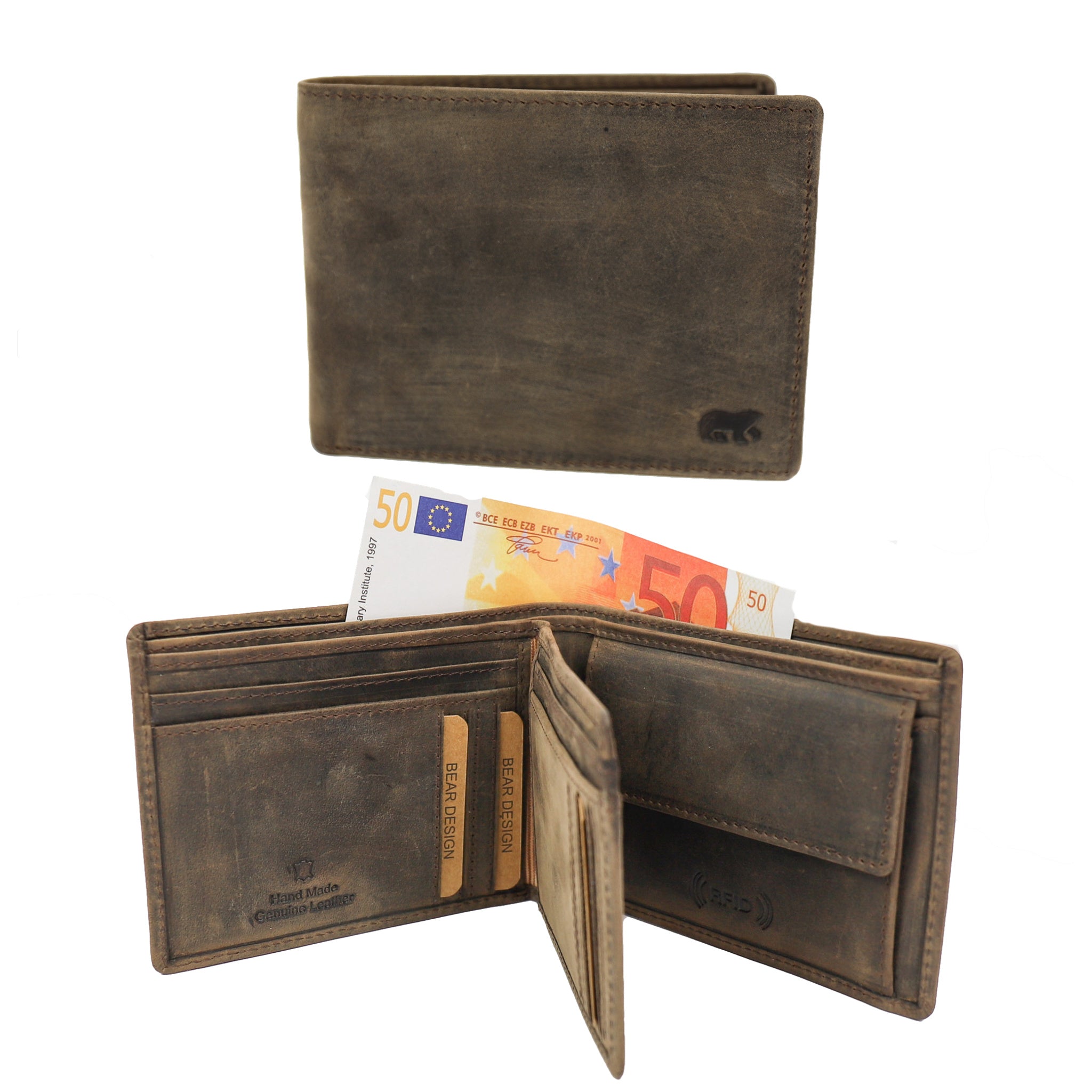 Brieftasche 'Floris' braun - HD 2749