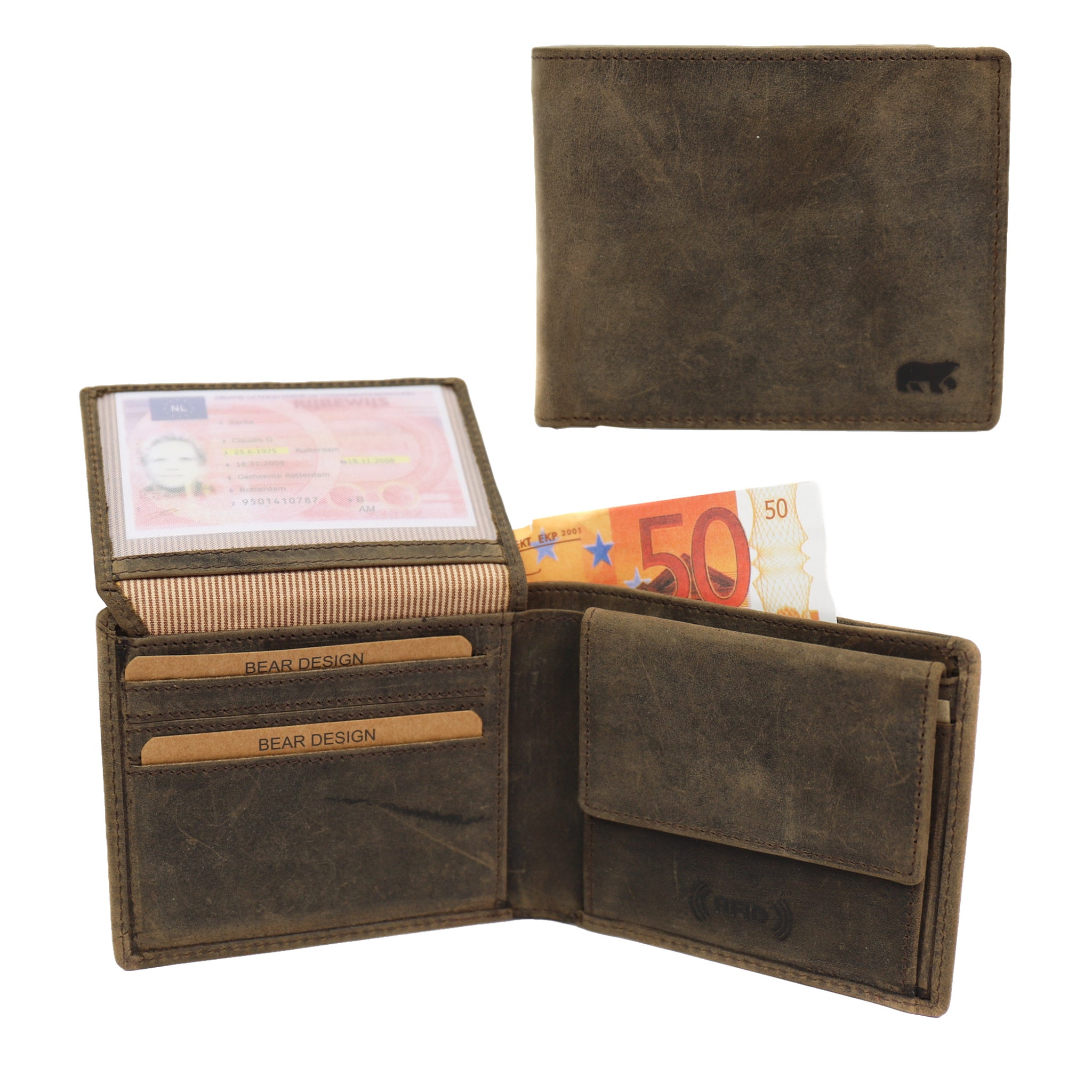 Brieftasche 'Max' braun - HD 9665