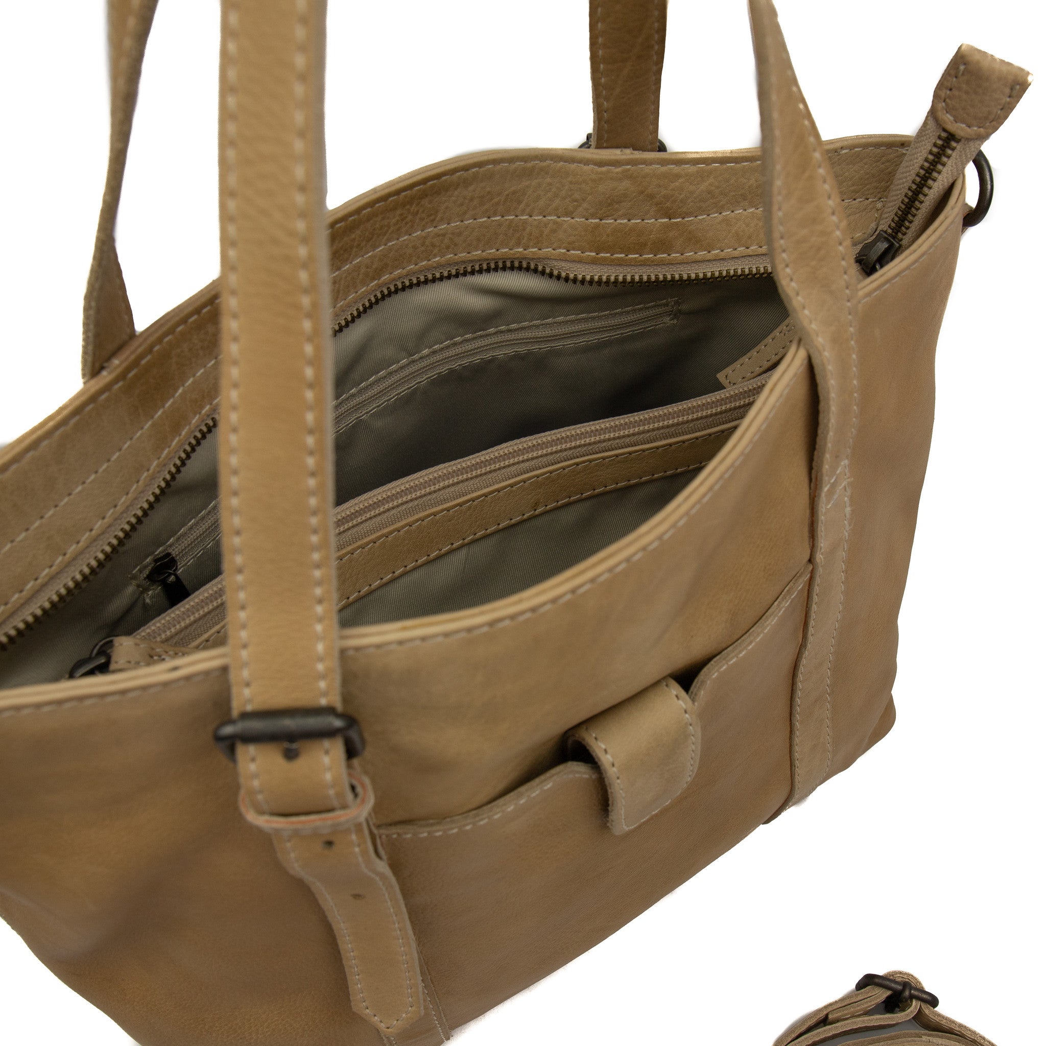 Hand-/Umhängetasche 'Anja' beige - CL 36739