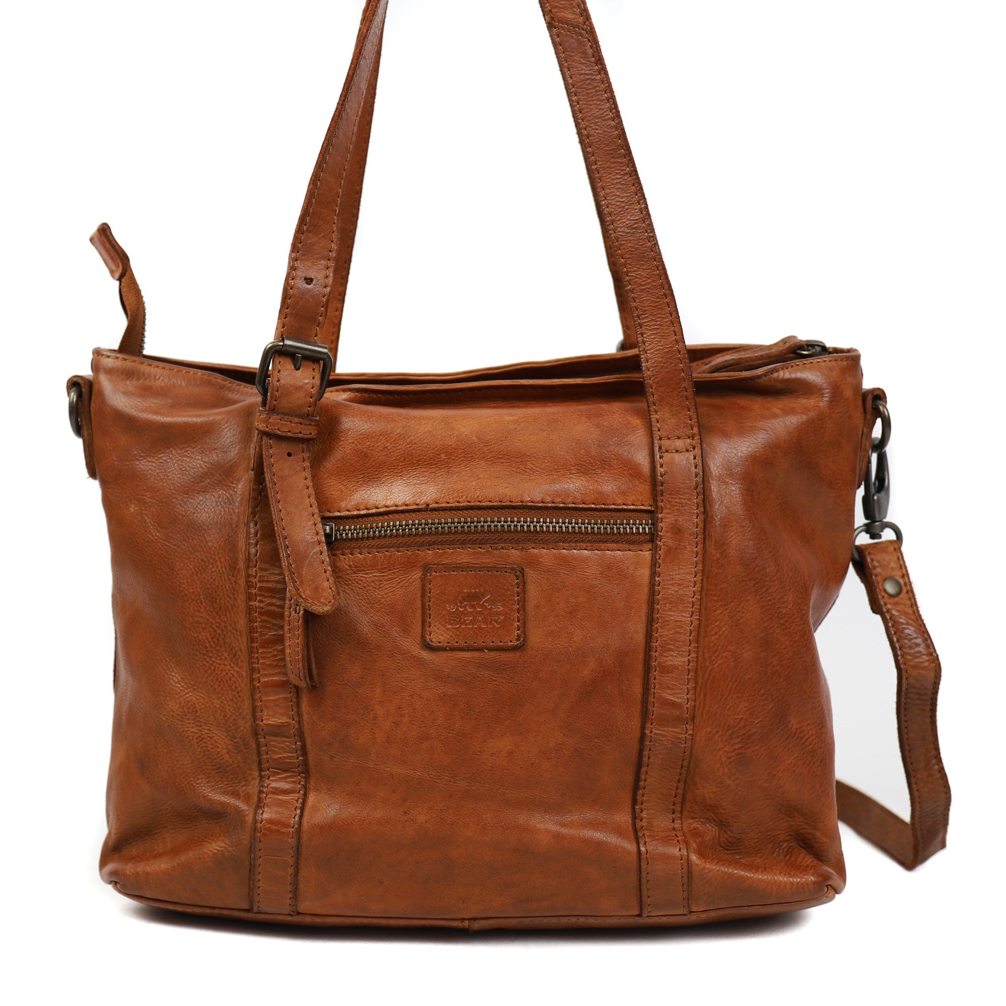 Hand-/Umhängetasche 'Anja' cognac