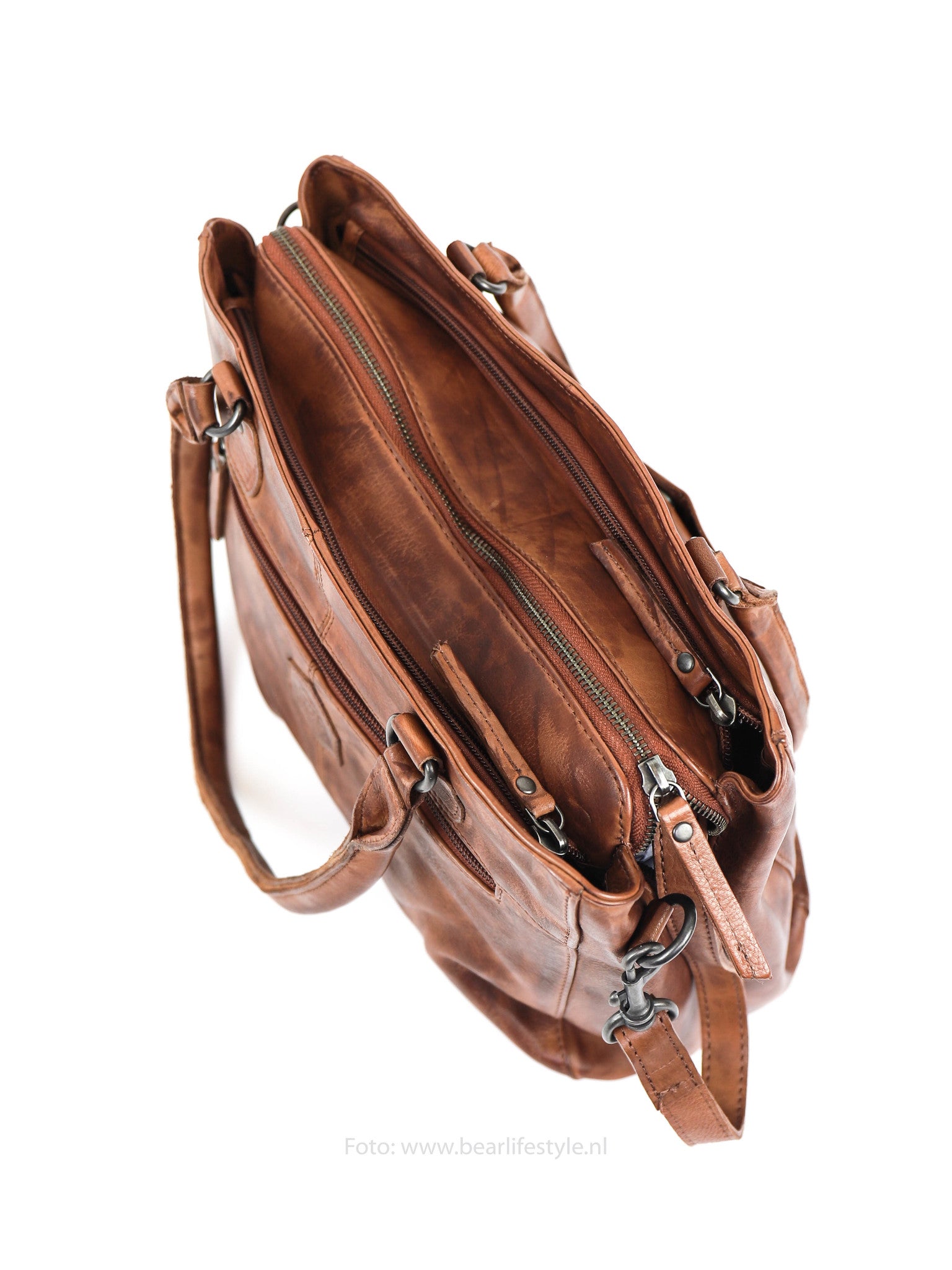 Hand-/Umhängetasche 'Ankie' Cognac - CP 1263