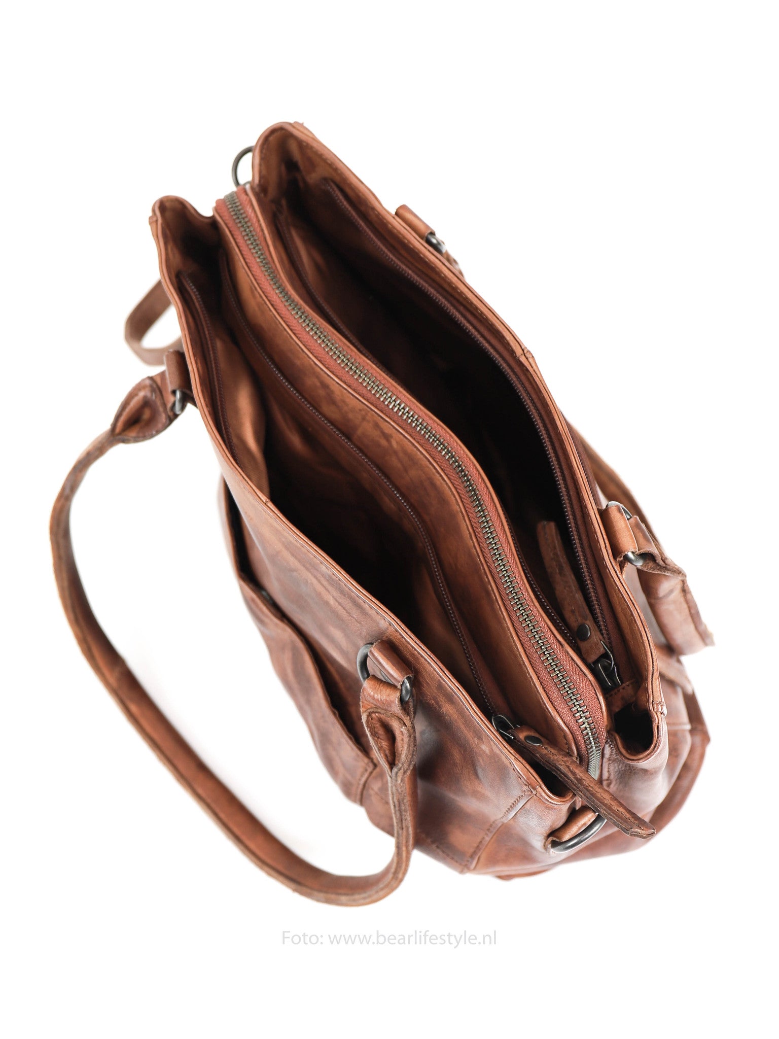 Hand-/Umhängetasche 'Ankie' Cognac - CP 1263