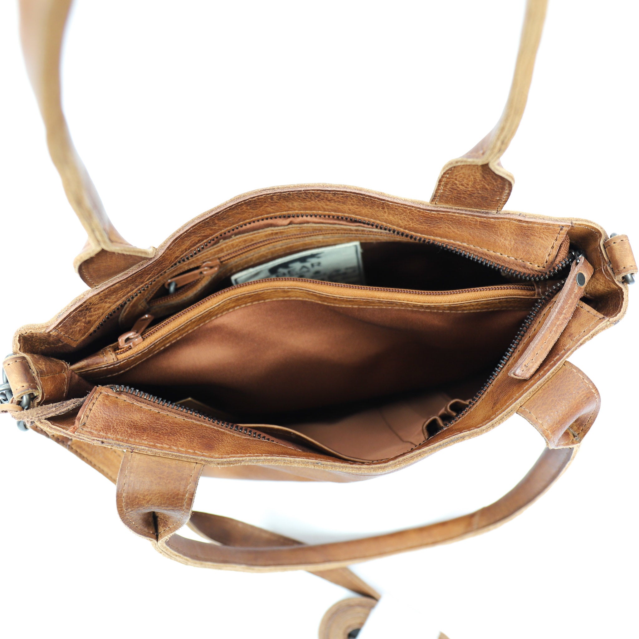 Hand-/Umhängetasche 'Katya' cognac - CP 6006
