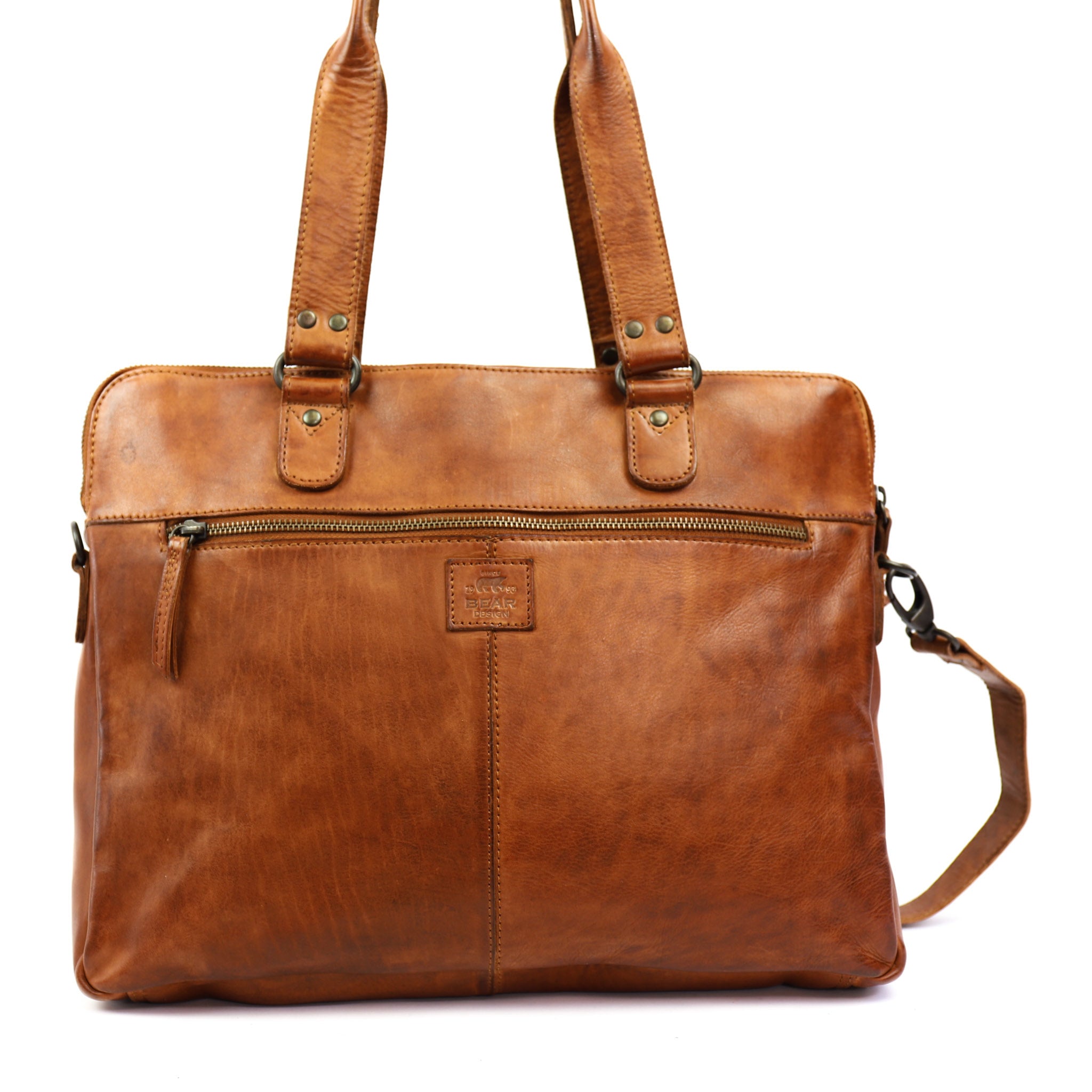 Hand-/Umhängetasche 'Lia' cognac - CL 35220