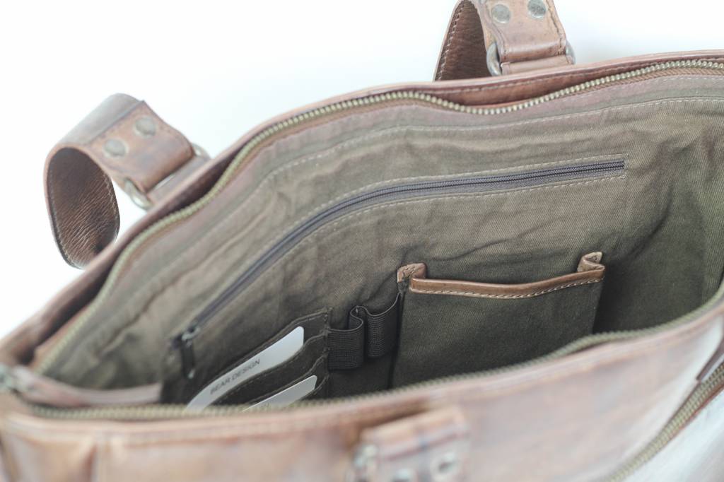 Hand-/Umhängetasche 'Mea' dunkelbraun