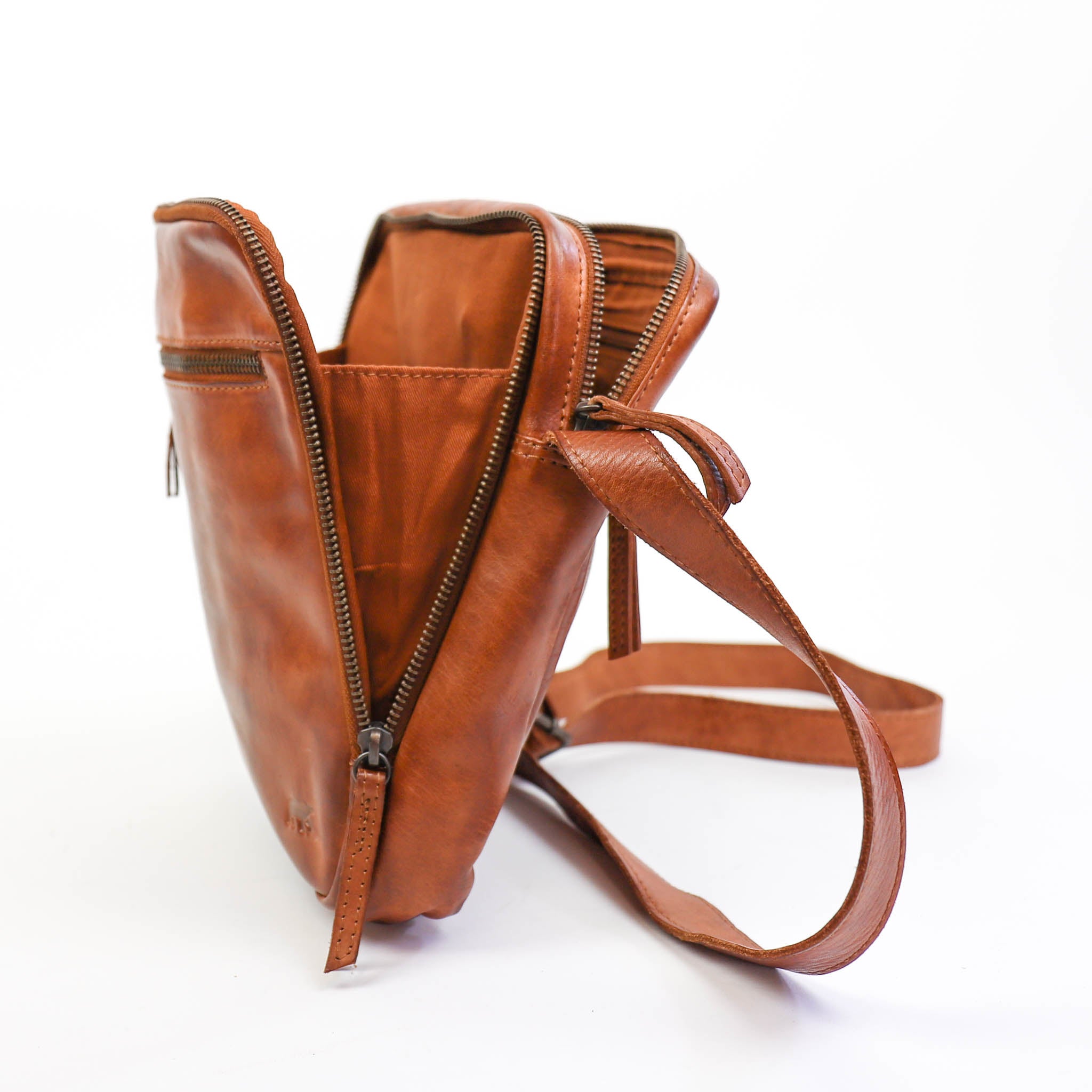 Umhängetasche 'Luz' Cognac