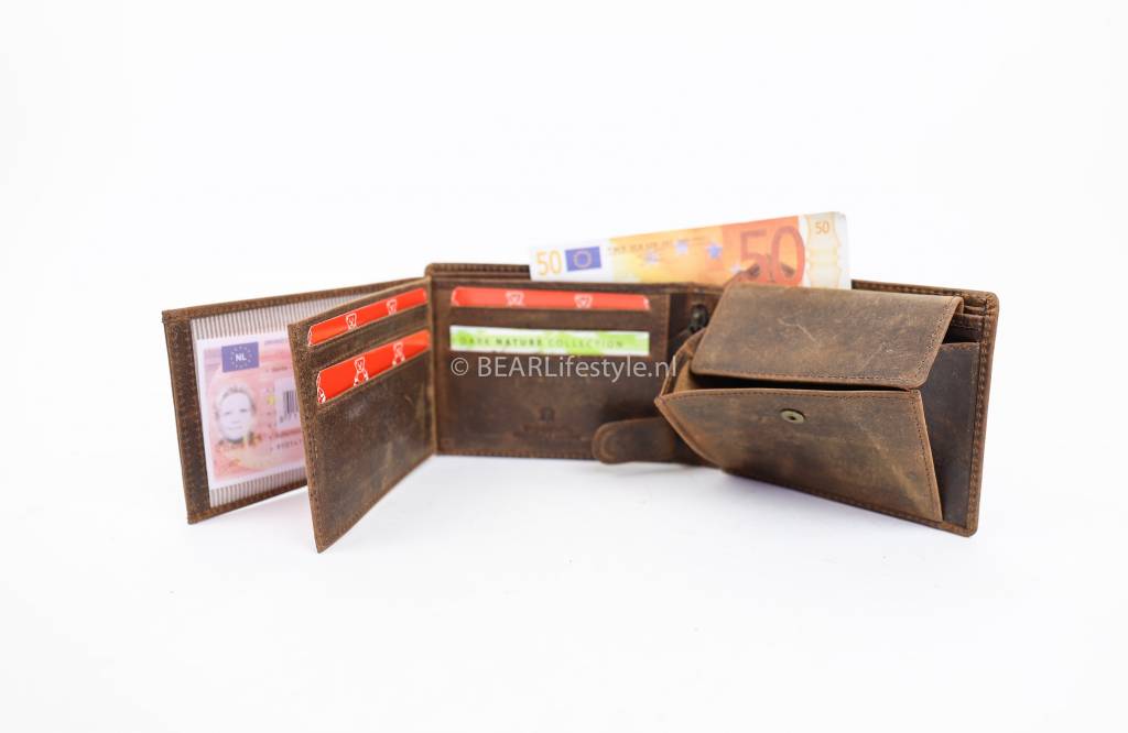 Brieftasche 'Jan' vintage braun