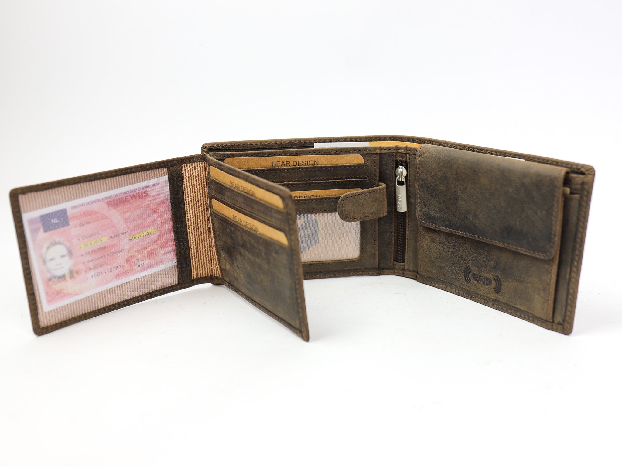 Brieftasche 'Tijn' braun - HD 2689