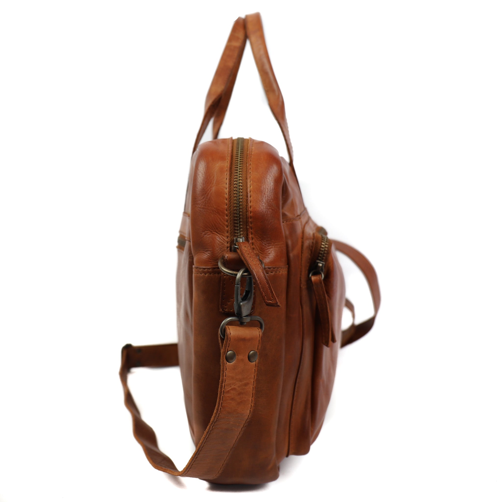 Laptoptasche 'Hugo' Cognac - CL 32815