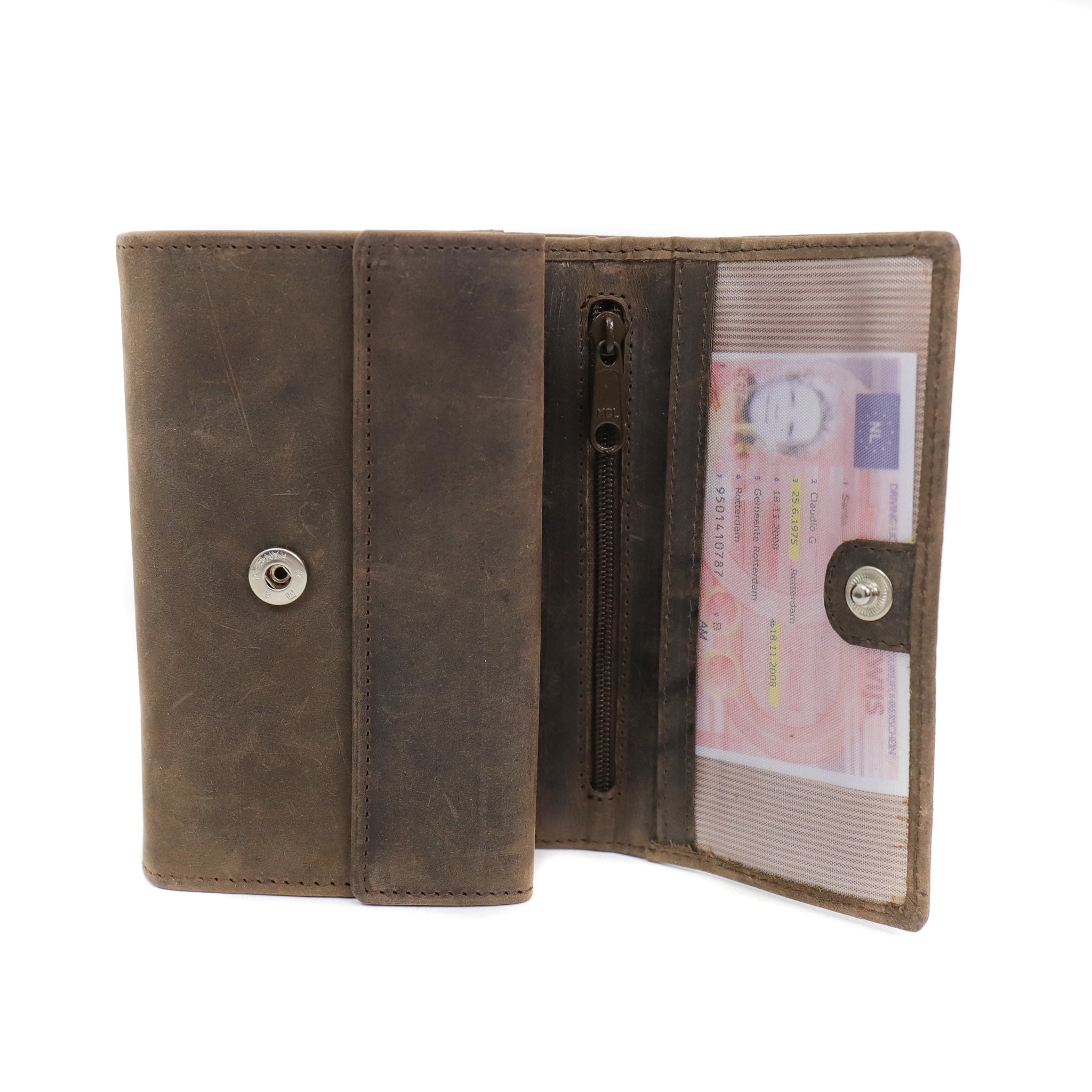 Damenbrieftasche HD 9705 Dunkelbraun