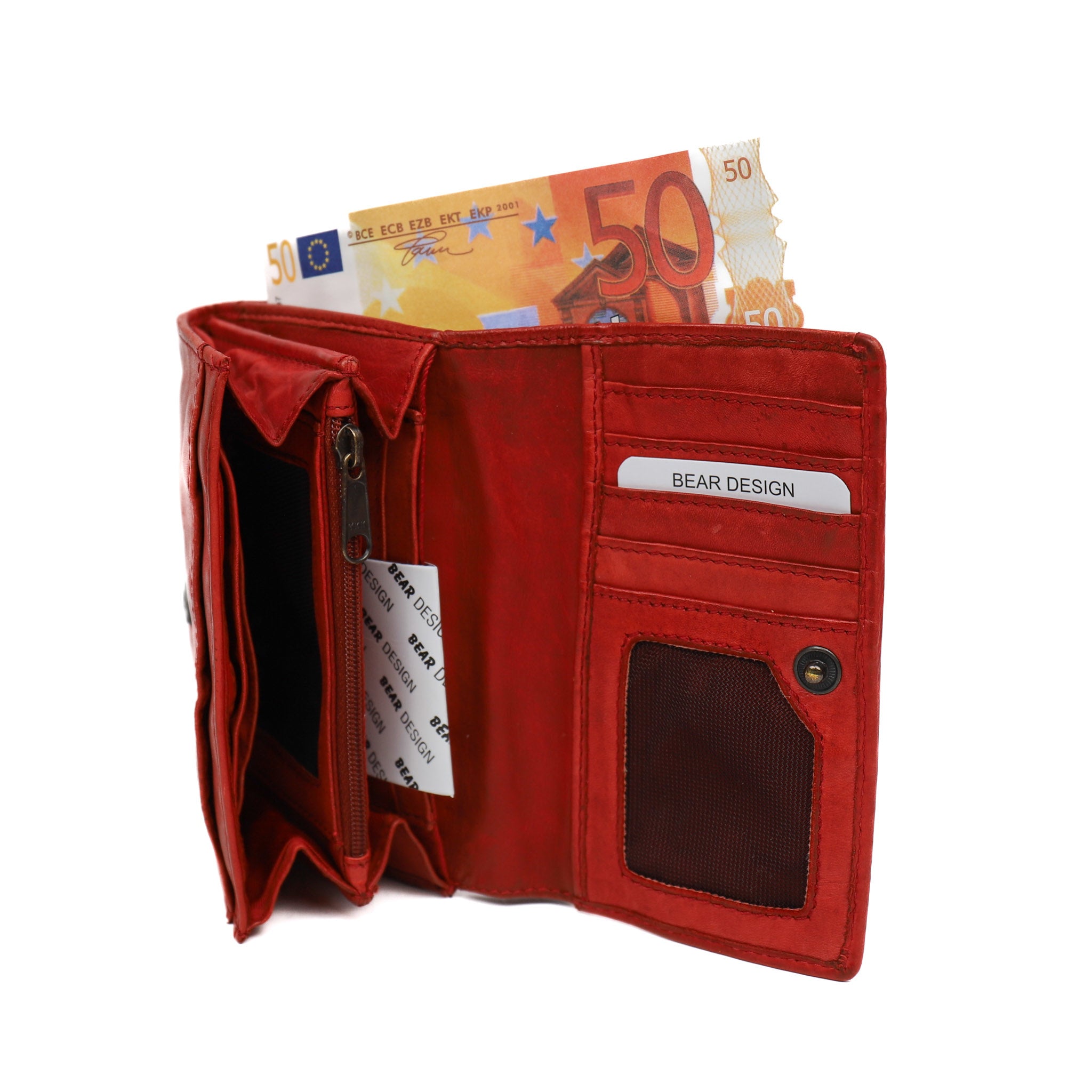 Wickelgeldbörse 'Flappie' rot - CL 15572