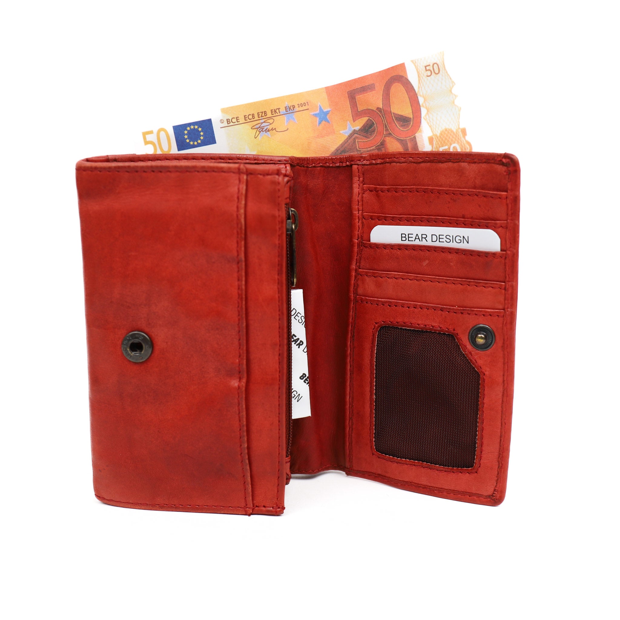 Wickelgeldbörse 'Flappie' rot - CL 15572