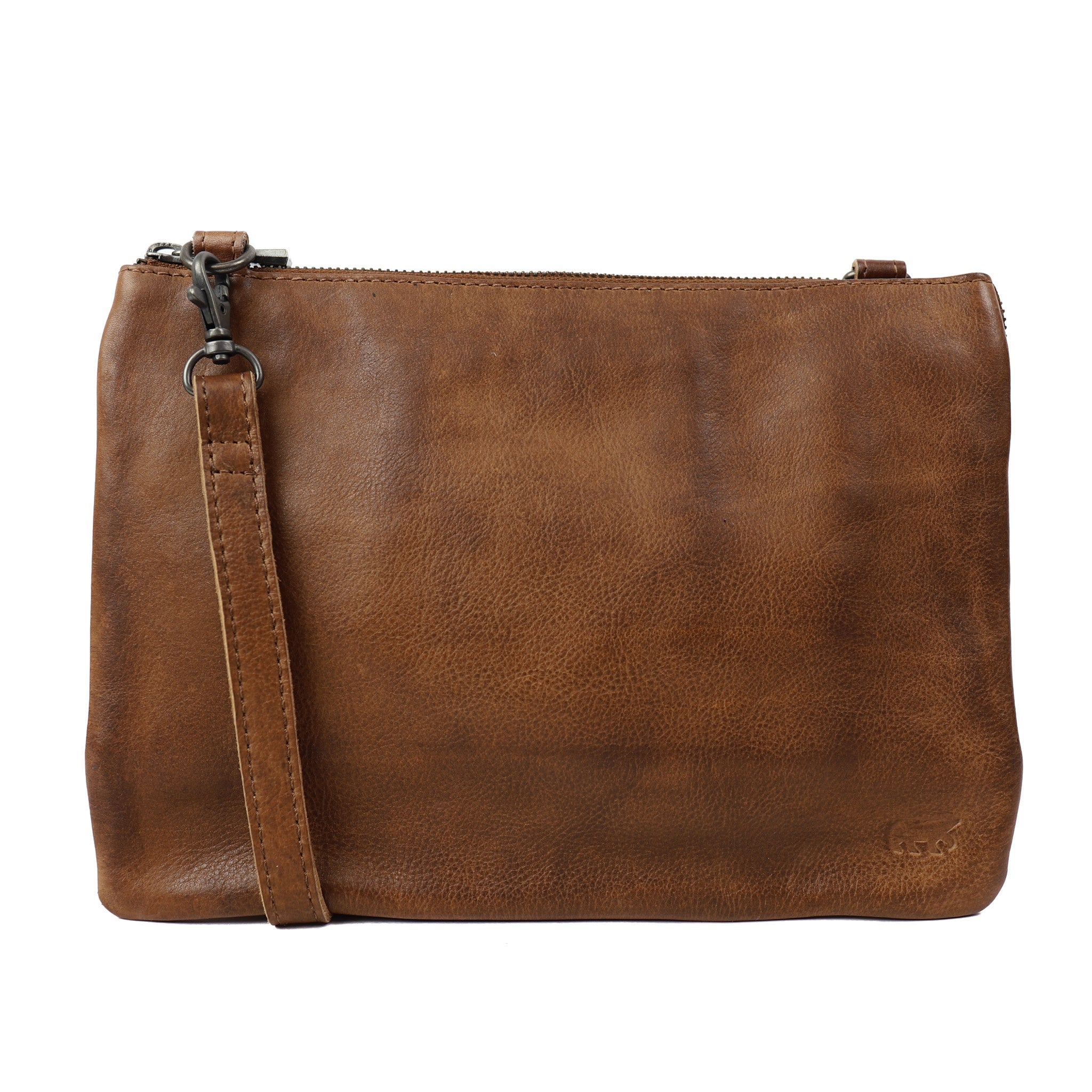 Portemonnaie Tasche 'Uma' XL Cognac