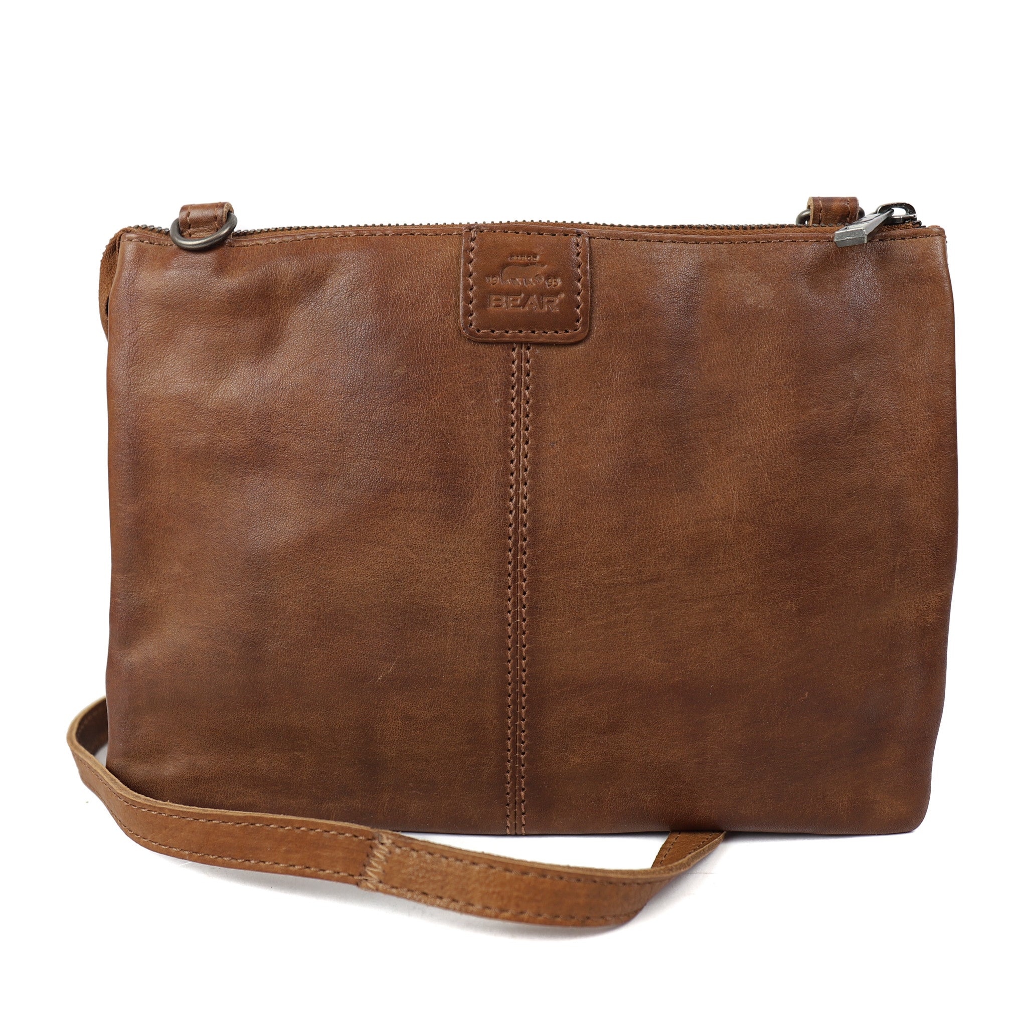 Portemonnaie Tasche 'Uma' XL Cognac