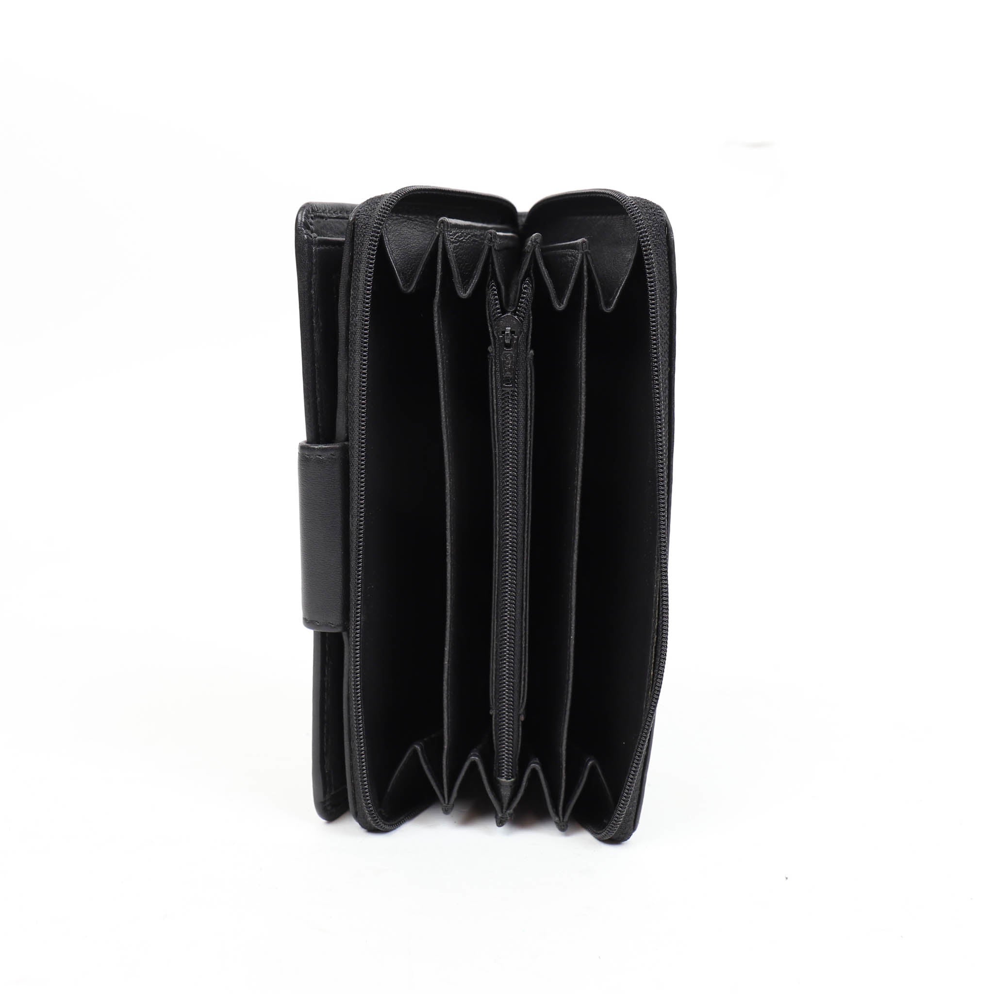 Reißverschluss-Geldbörse 'Amy' schwarz - FR 2881