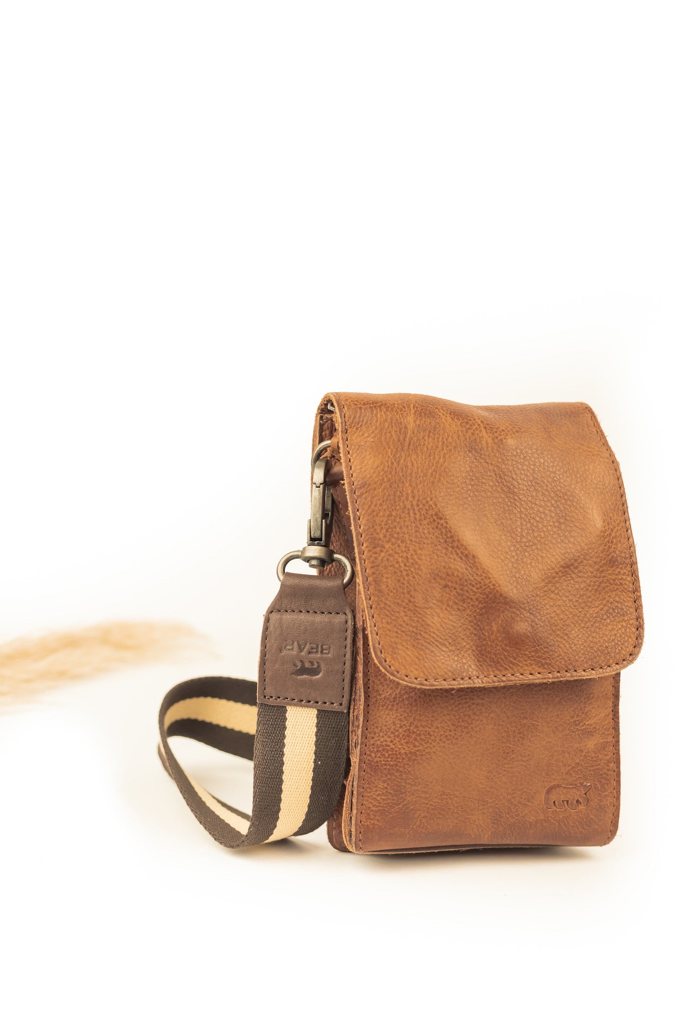 Bag Strap 'Puck' Braun/Weiß