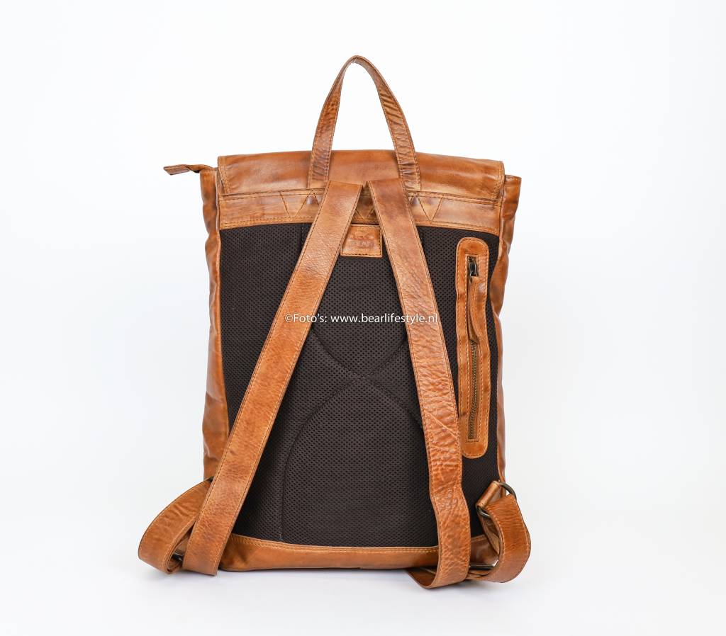 Rucksack 'Rob' Cognac - CL 36502