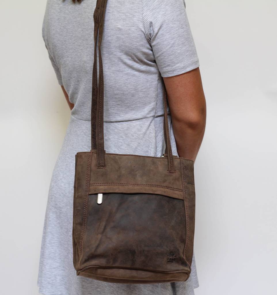 Rucksack/Umhängetasche 'Sandy' braun - HD 6029