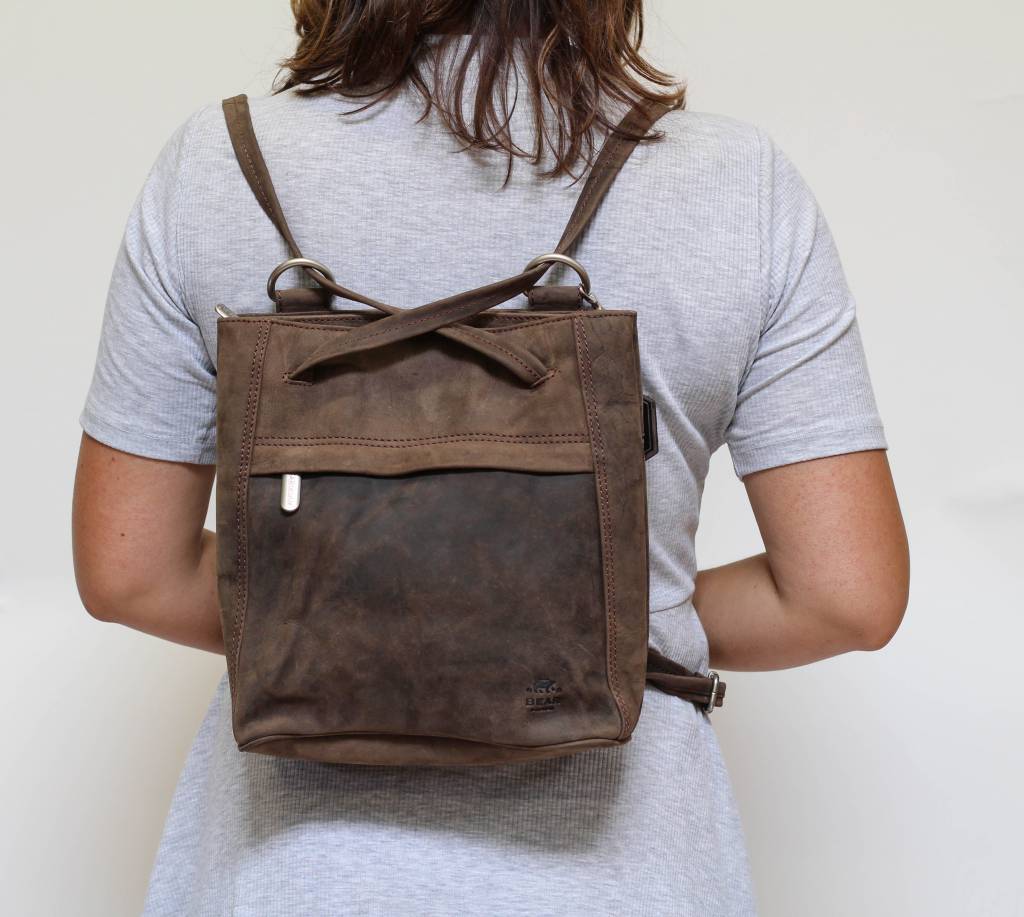 Rucksack/Umhängetasche 'Sandy' braun - HD 6029