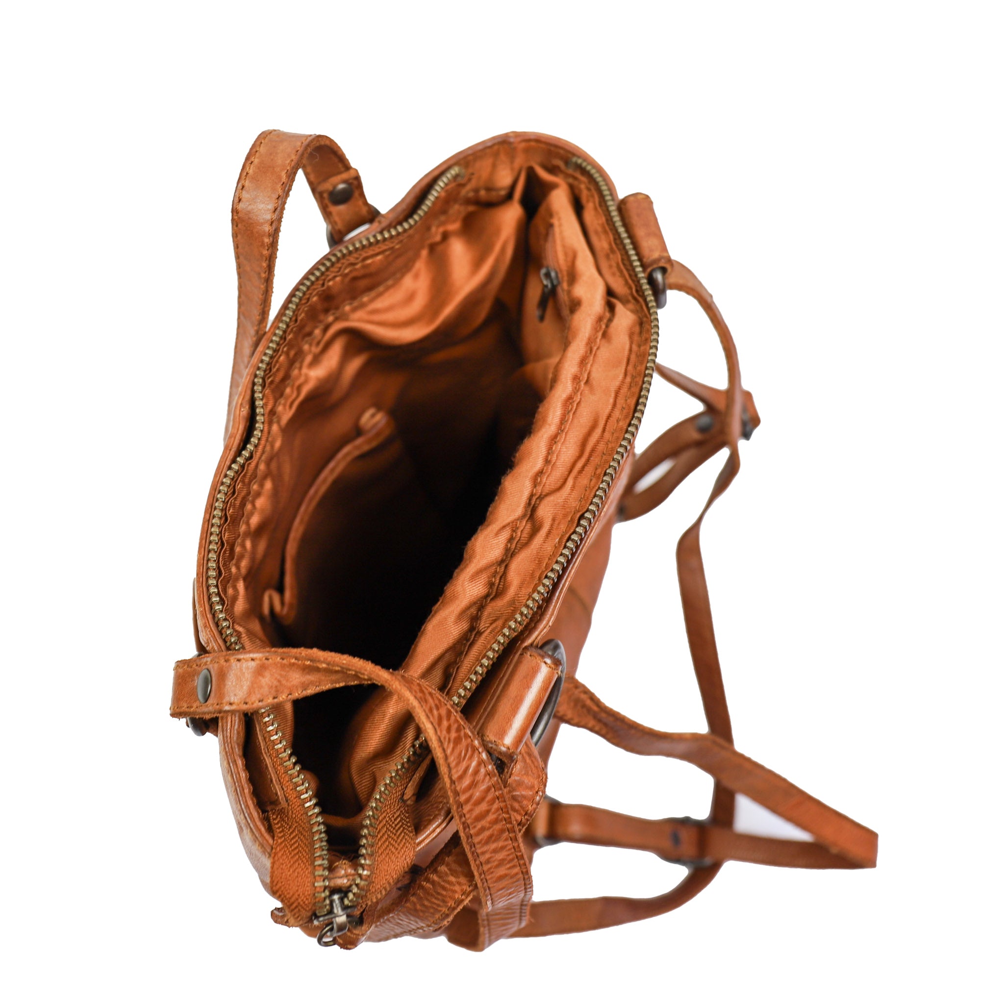 Rucksack/Umhängetasche 'Sandy' Cognac