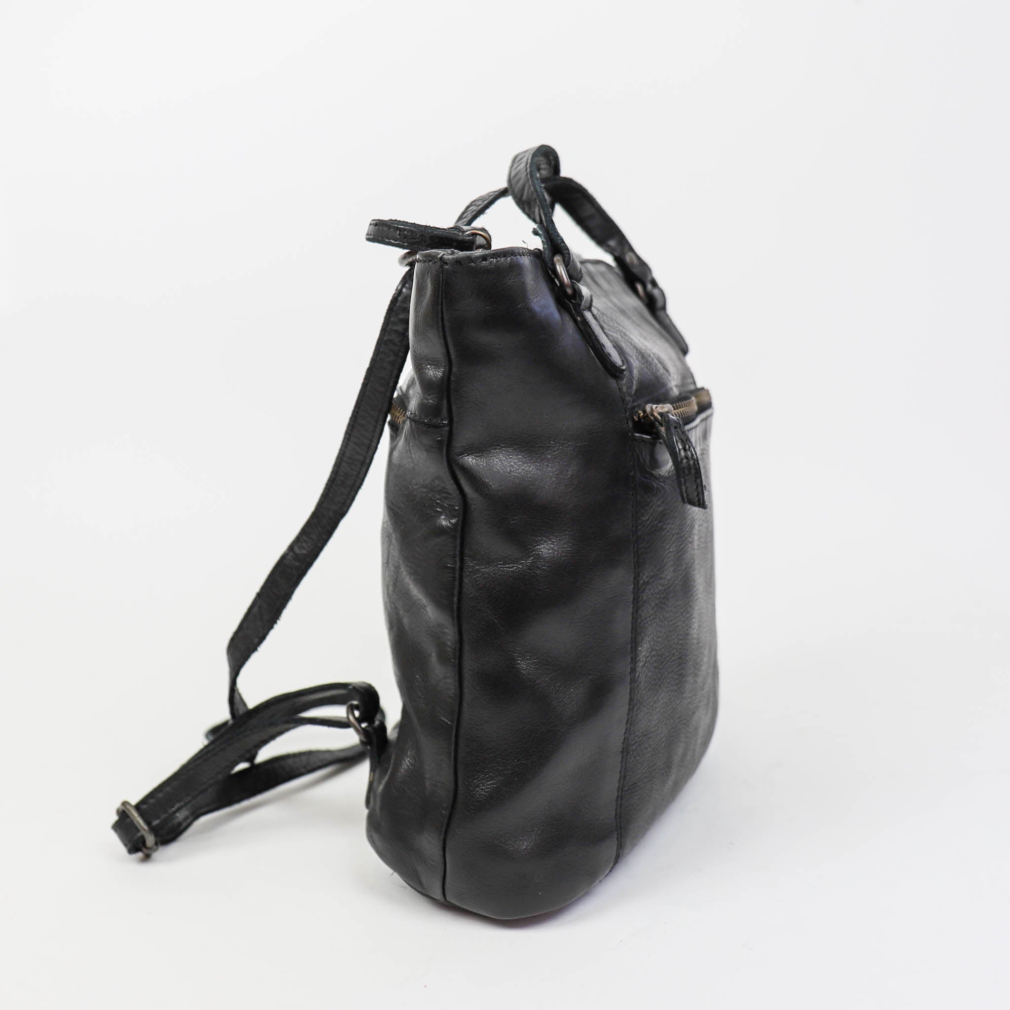 Rucksack/Umhängetasche 'Sandy' Schwarz
