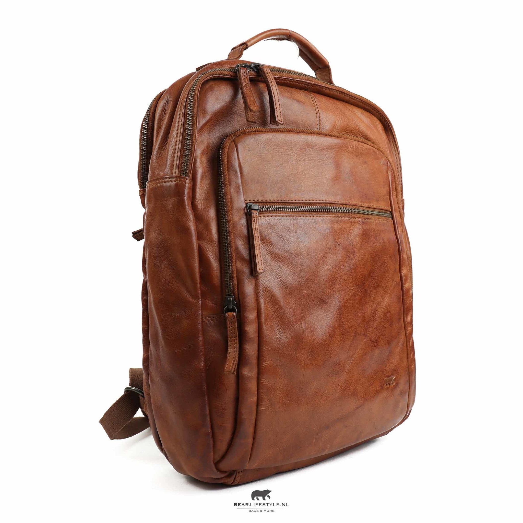 Rucksack 'Ties' Cognac - CL 40848
