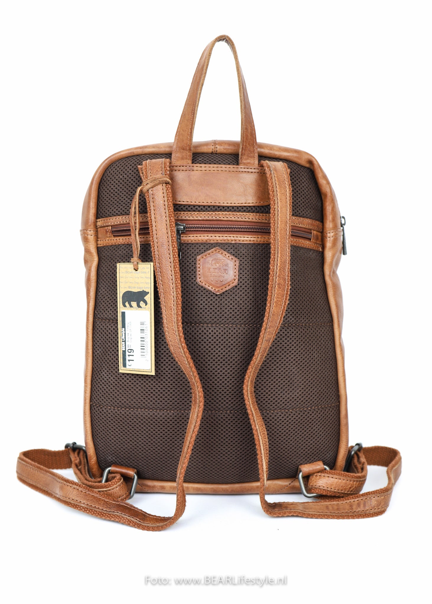 Rucksack 'Tiffany' Cognac - CP 1769