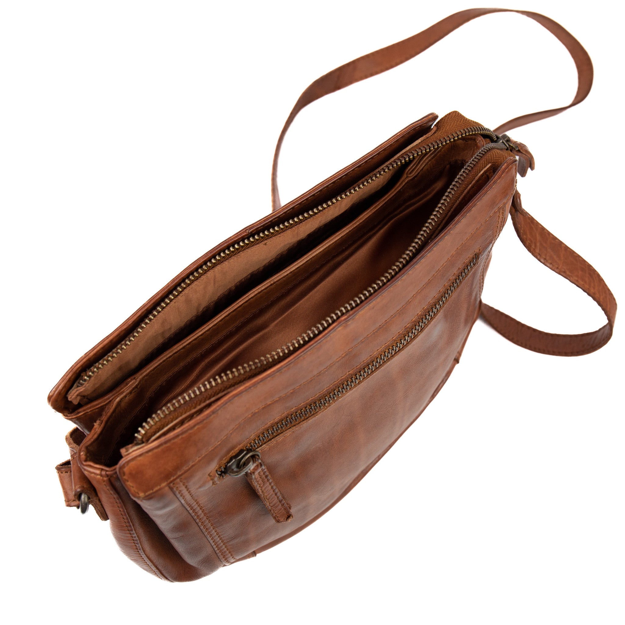 Umhängetasche 'Miley' cognac - CL 41707