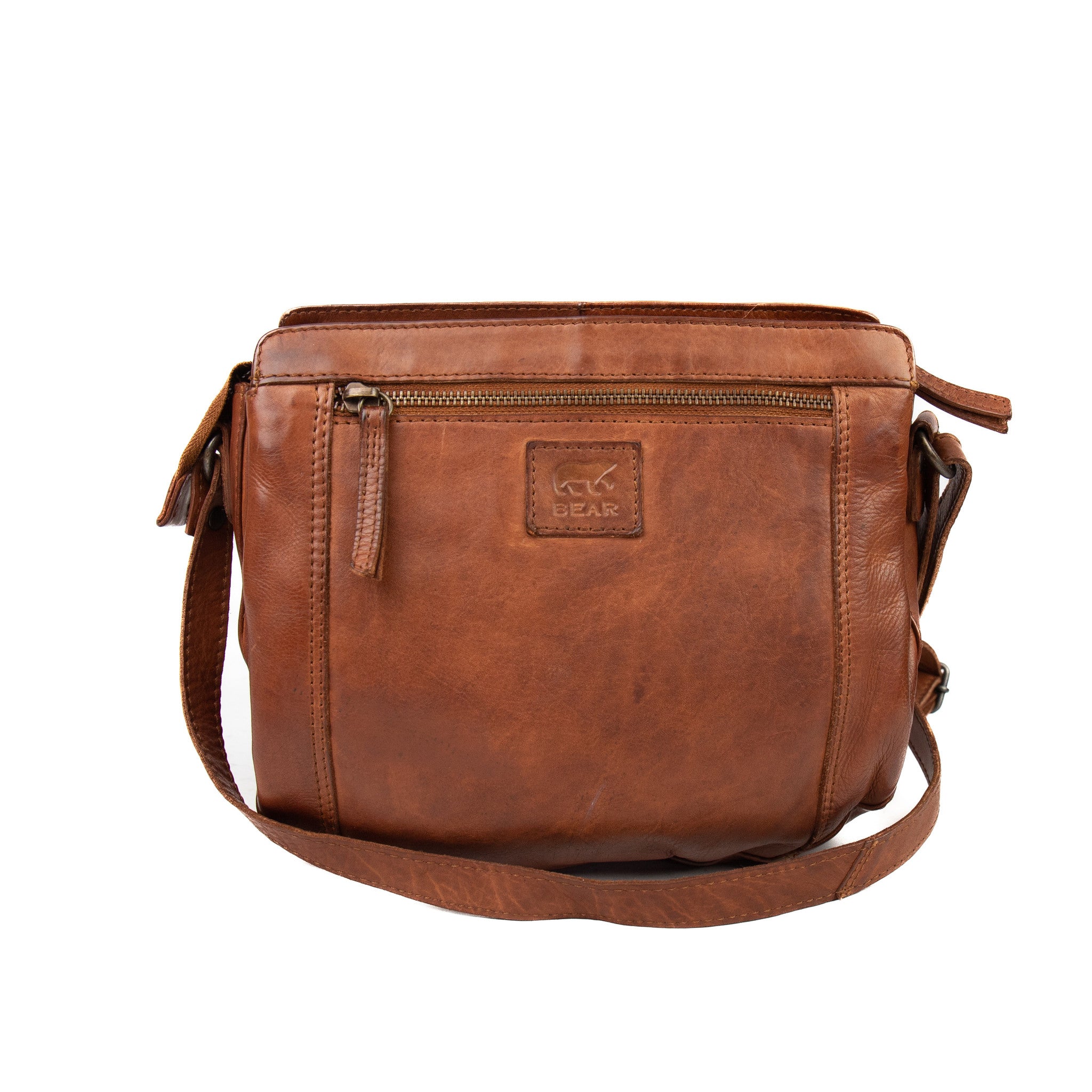 Umhängetasche 'Miley' cognac - CL 41707