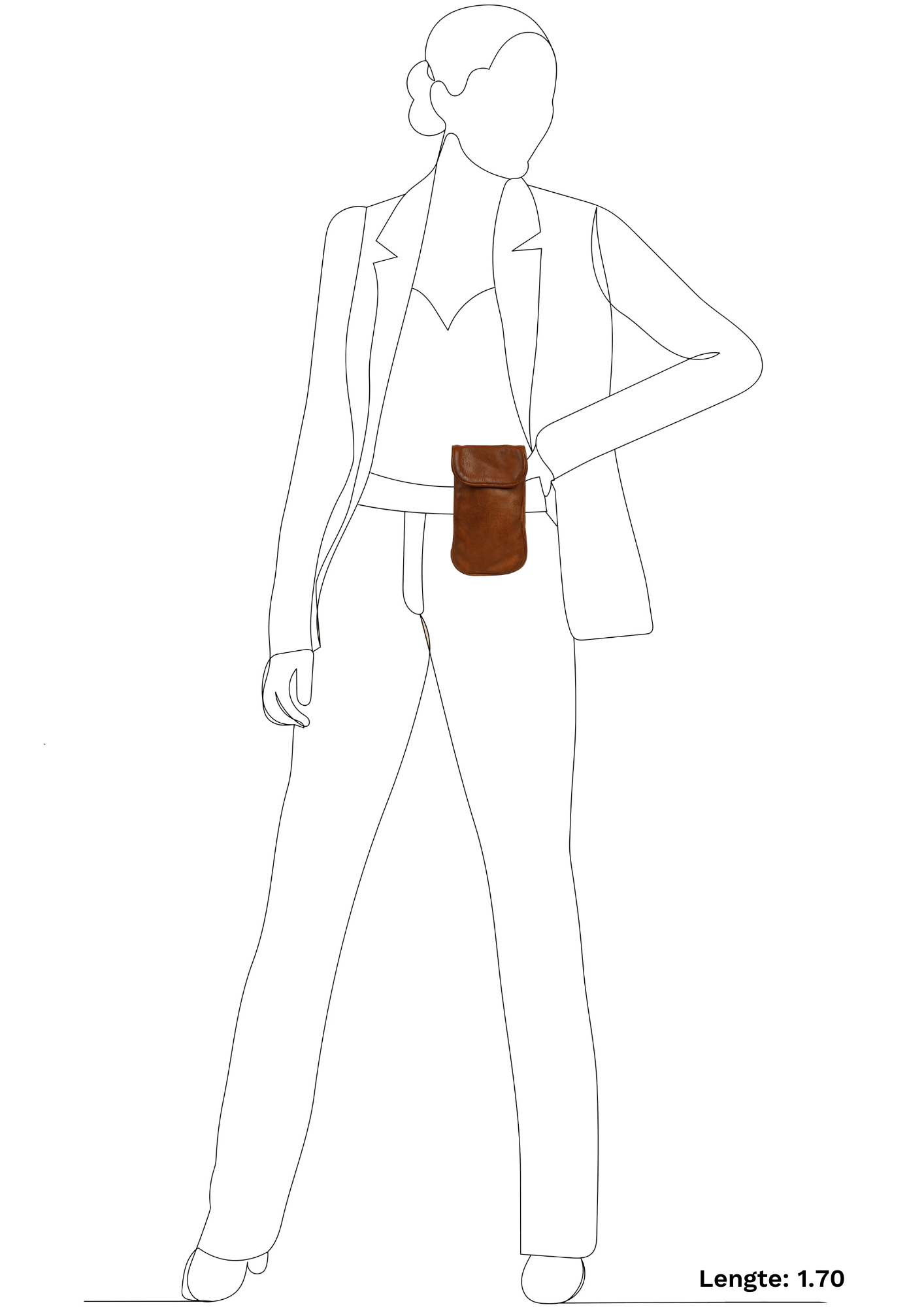 Handytasche 'Saskia' Cognac - MJ 1718