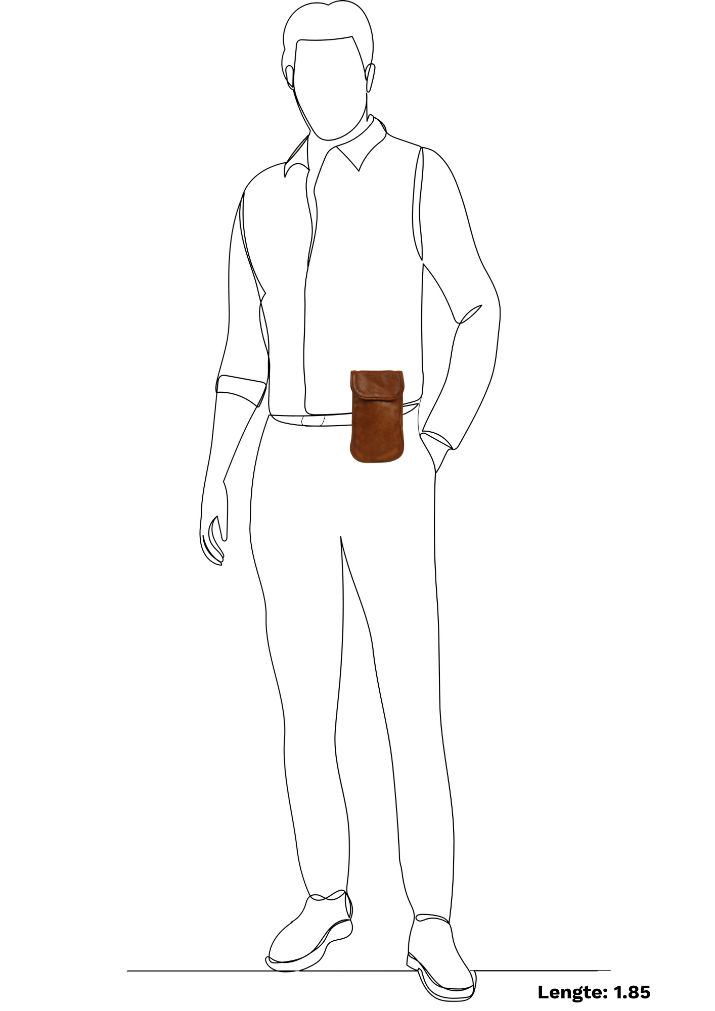 Handytasche 'Saskia' Cognac - MJ 1718