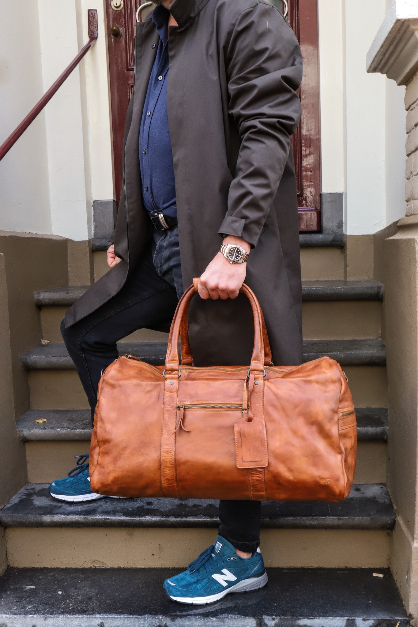 Wochenendtasche 'Ruben' Cognac