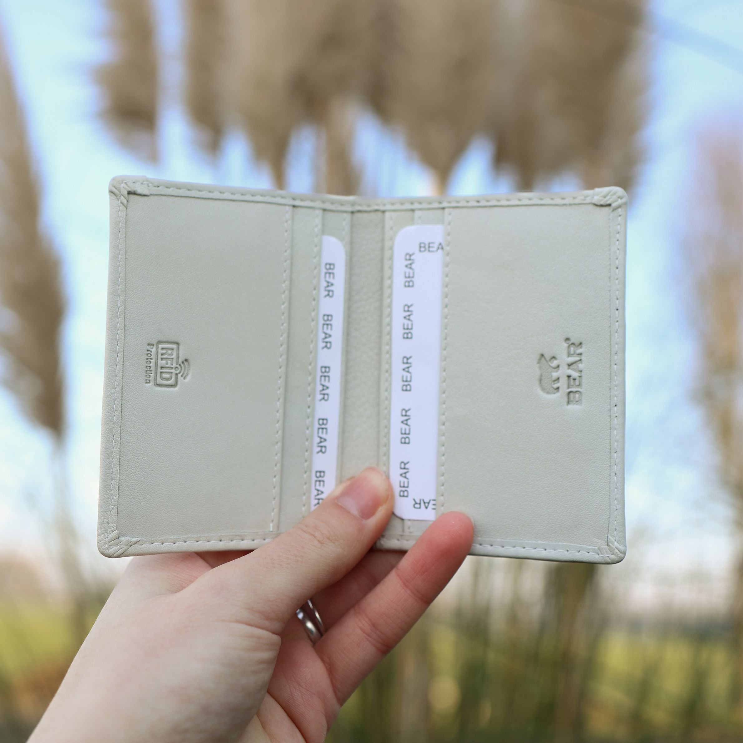 RFID Kartenhalter mit Geldscheinfach 'Cas' Jade